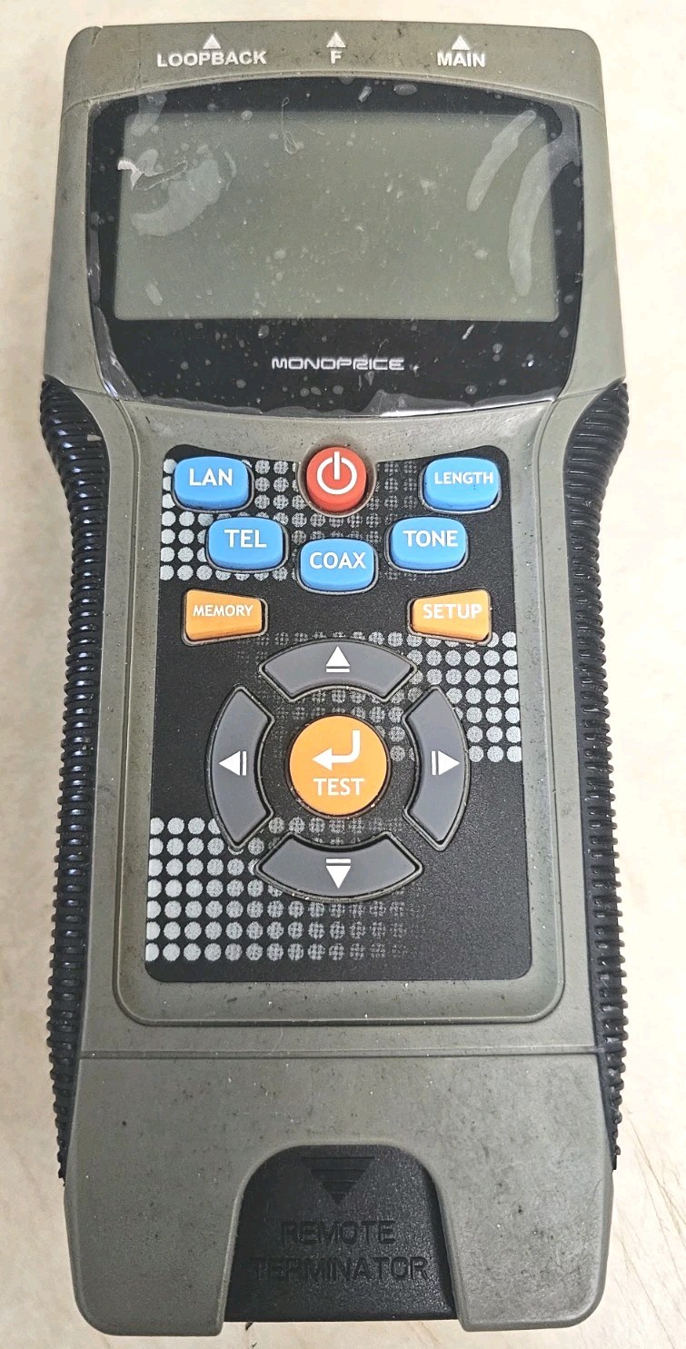 Monoprice LAN Cable Tester Network Coax RJ45 RJ11 LCD MCT-2690PRO F/RJ45