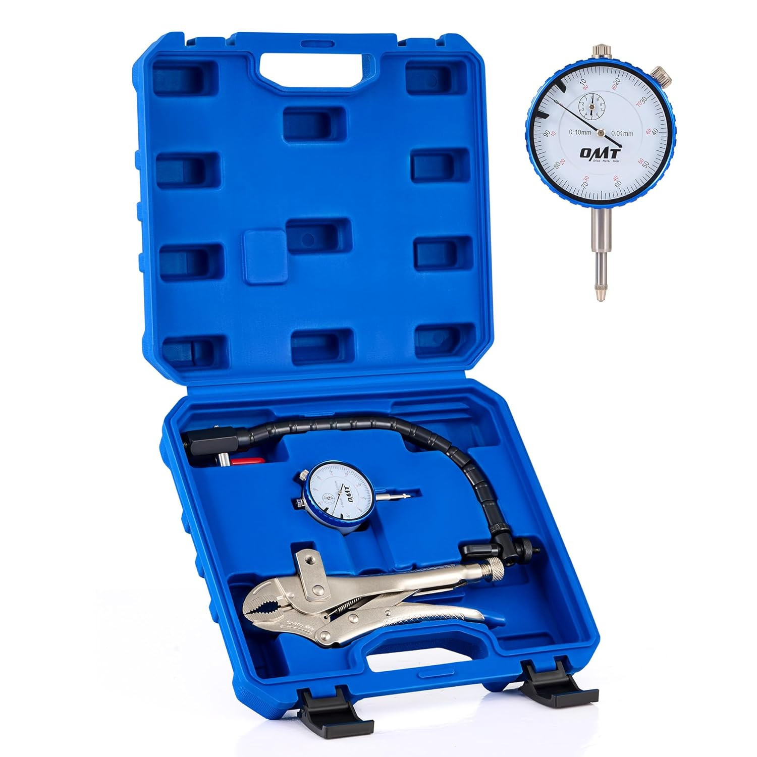 Dial Gauge, for Brake Runout and Ball Joint, Clamping Dial Indicator with 7 in L