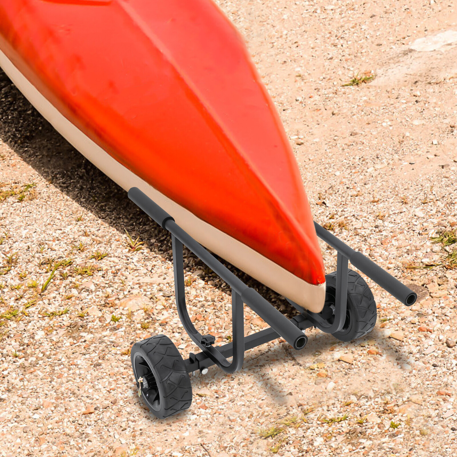 Kayak Canoe Boat Carrier Rack Dolly Trailer Trolley Transport Cart Wheel 100kg