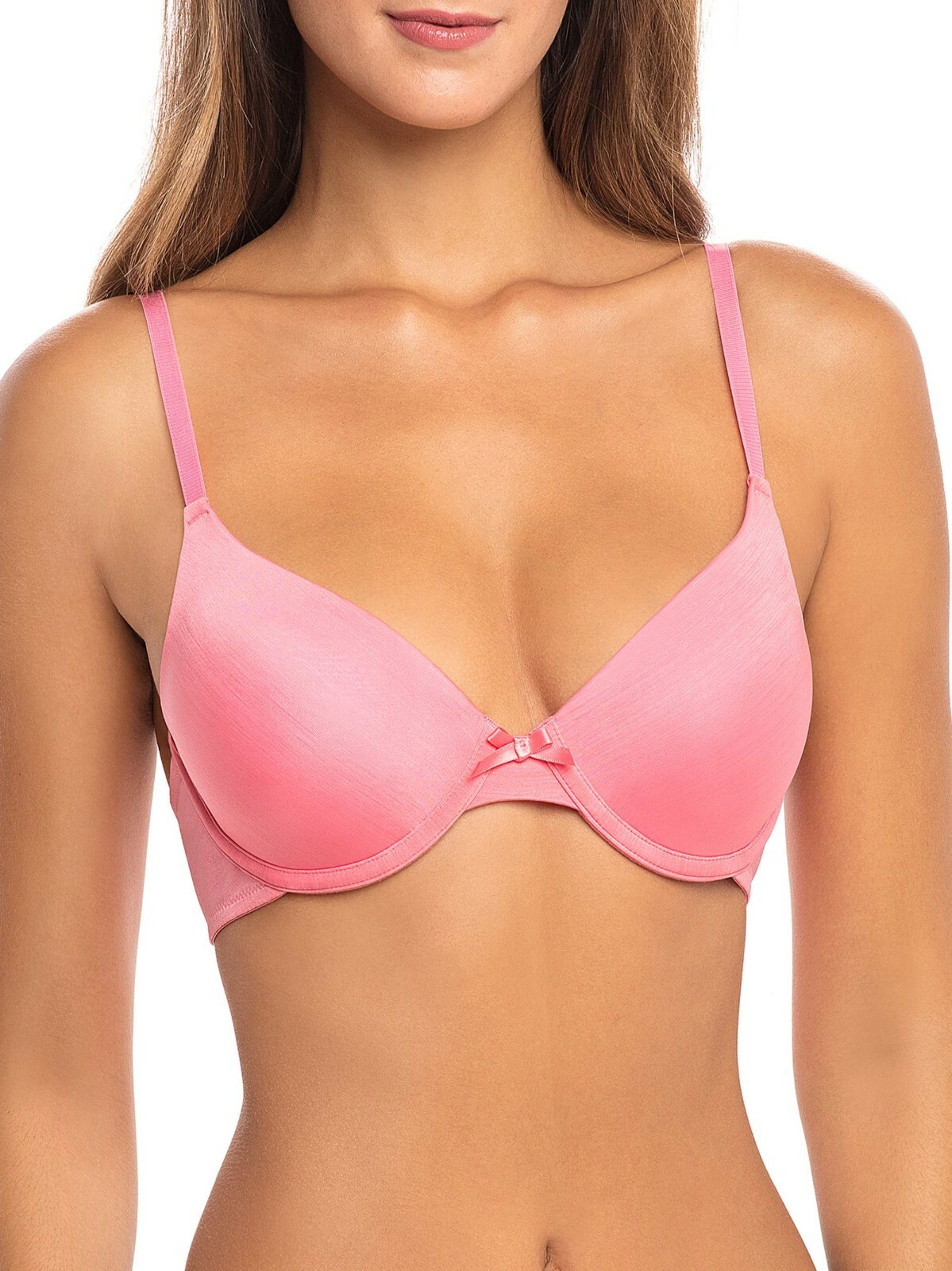 Secret Treasures Women's Tailored Heather T Shirt Bra 38DDD Shiny Pink New