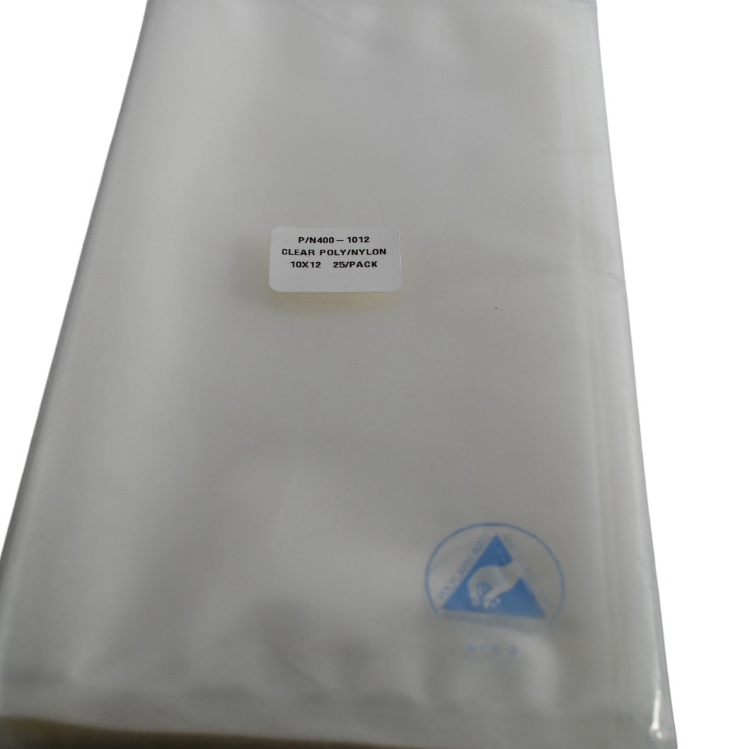 NEW SECO Dri-Stat N400-1012 Anti-Static Clear Poly Nylon Bags 10x12 25 Pack