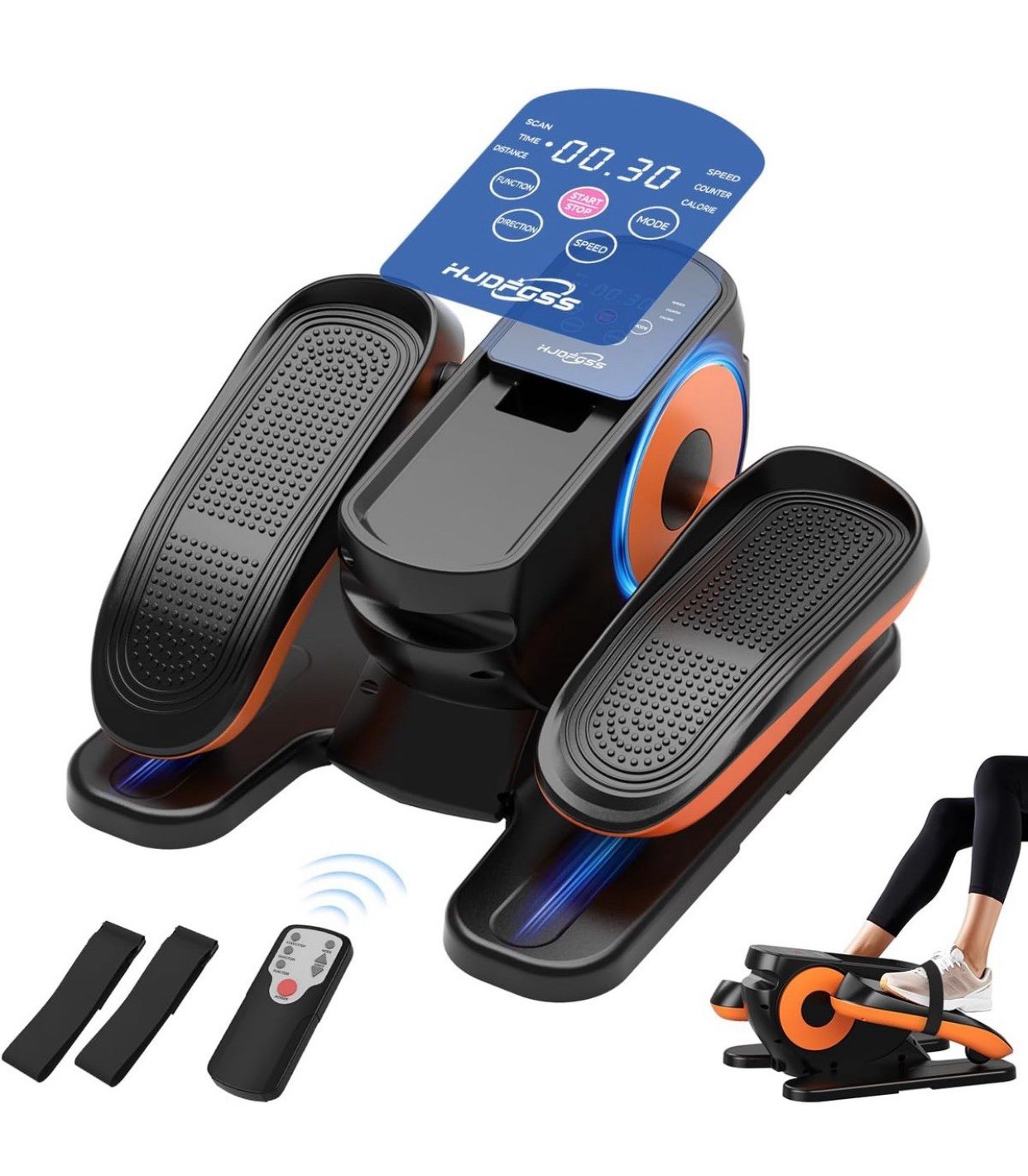 HJDFGSS Under Desk Electric Elliptical Machine - Remote Control
