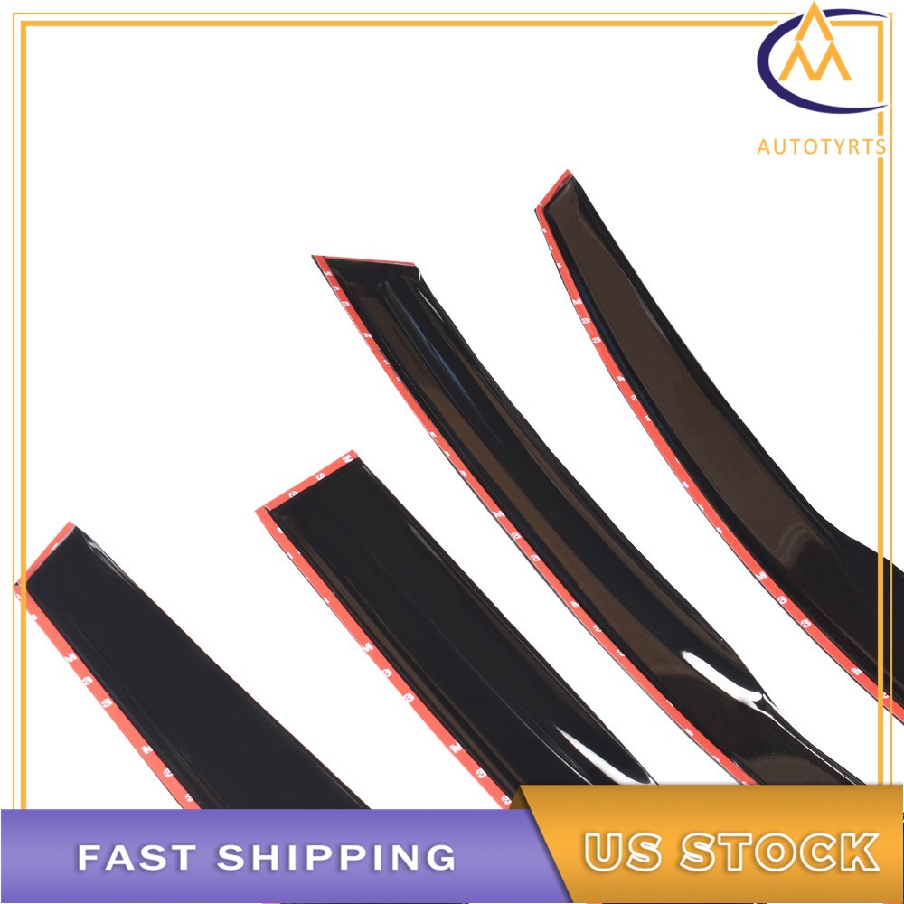 4 x Window Visors Rain Guard Vent Guards For 2004 2005-2008 09 Mazda 3 Hatchback