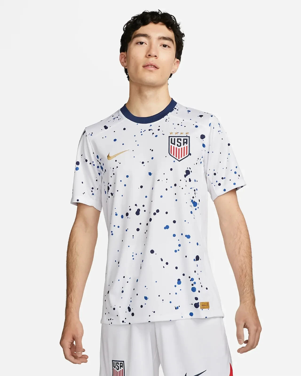 Nike Dri-Fit USA Stadium White Home 2023 Soccer Jersey 4-Star L & XXL DR3972-101