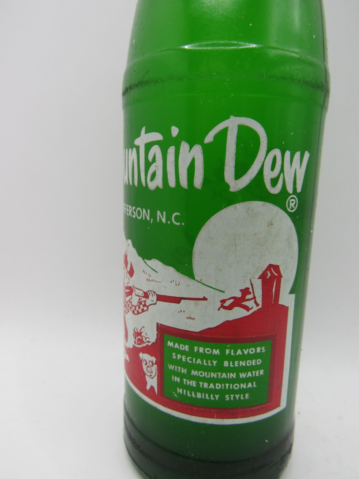 MOUNTAIN DEW Bottle - "'West Jefferson, N.C." - Pepsi