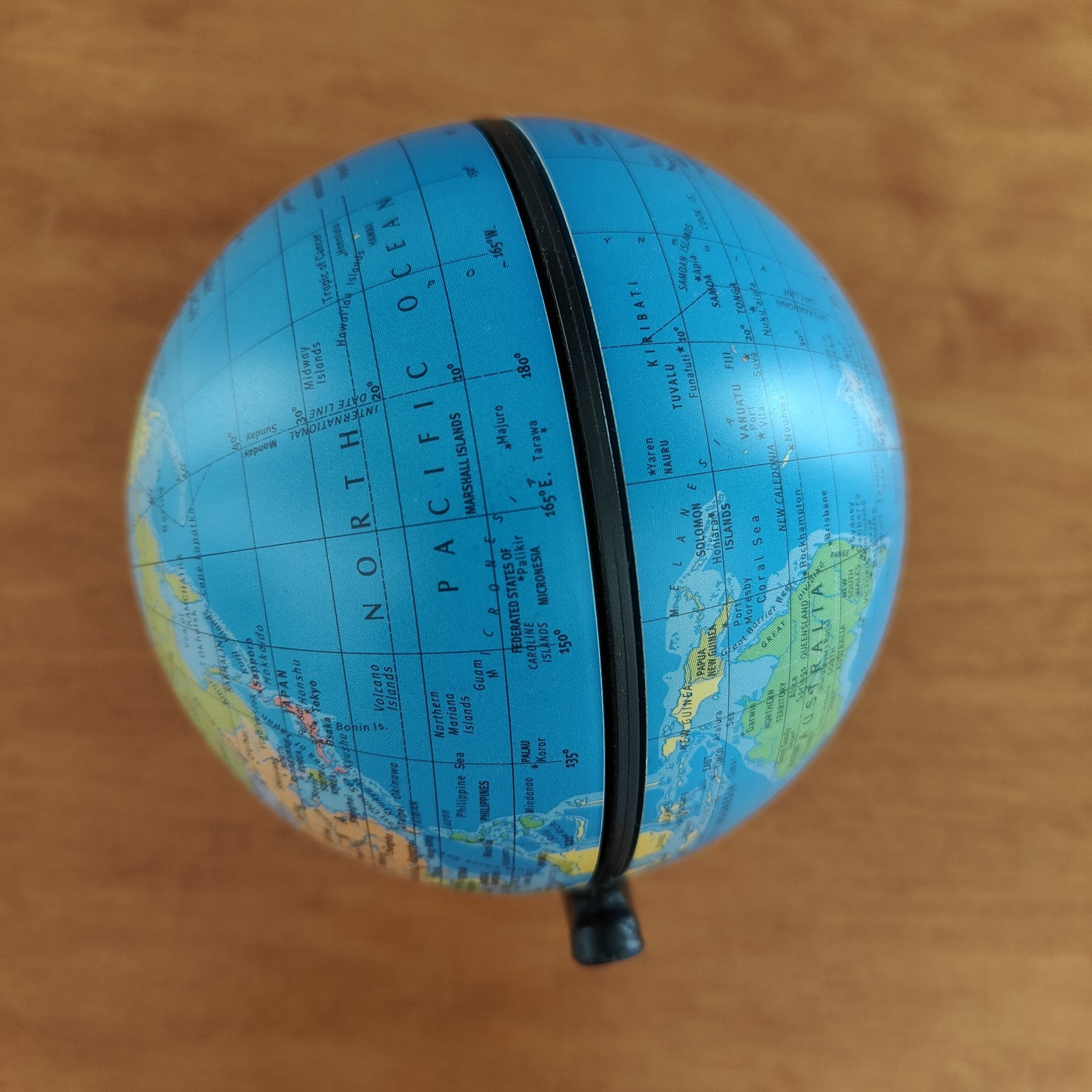 Replogle World Mini Globe 2001 Desktop 4" Diameter/5.5” Tall Dual Direction Spin