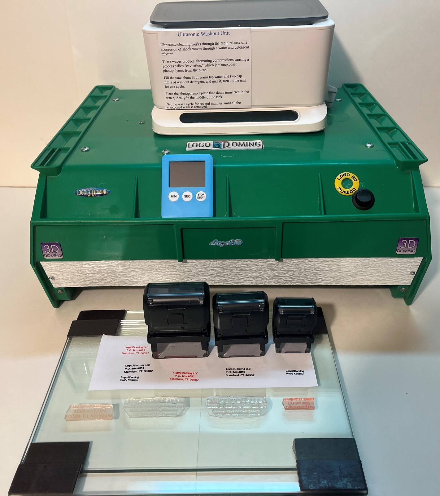 Rubber Stamp & Seal System, kit for making commercial & art quality stamps