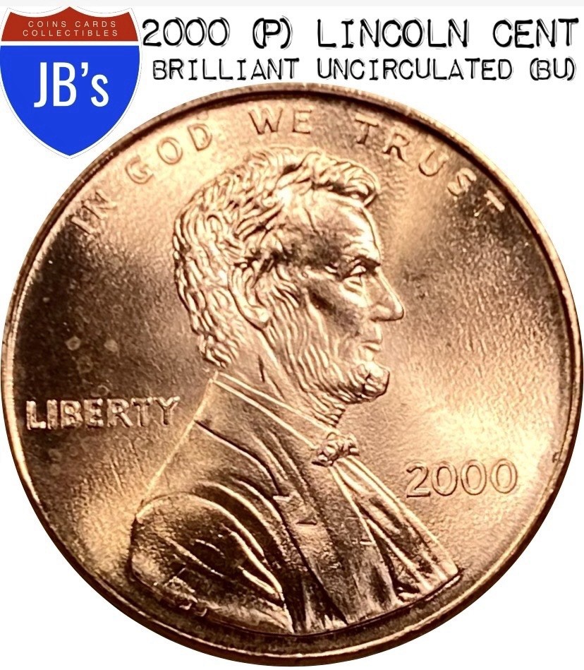 2000 (P) Lincoln Memorial Cent Penny 1c - BRILLIANT UNCIRCULATED (BU)