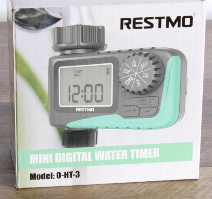 Restmo Mini Digital Water Hose Timer OHT3 Programmable Irrigation Controller