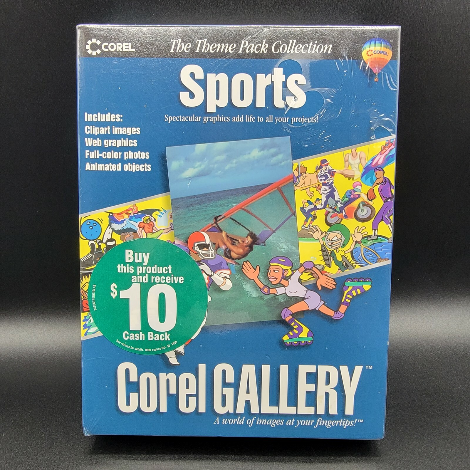 Corel Gallery Sports Theme Clip Art Windows 95/98 8,000 Images 500 Photos New