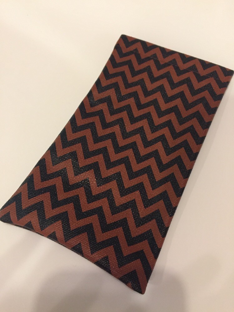 Order & Buy Black And Brown Chevron Spring Top Soft Slip In Eyeglass Case