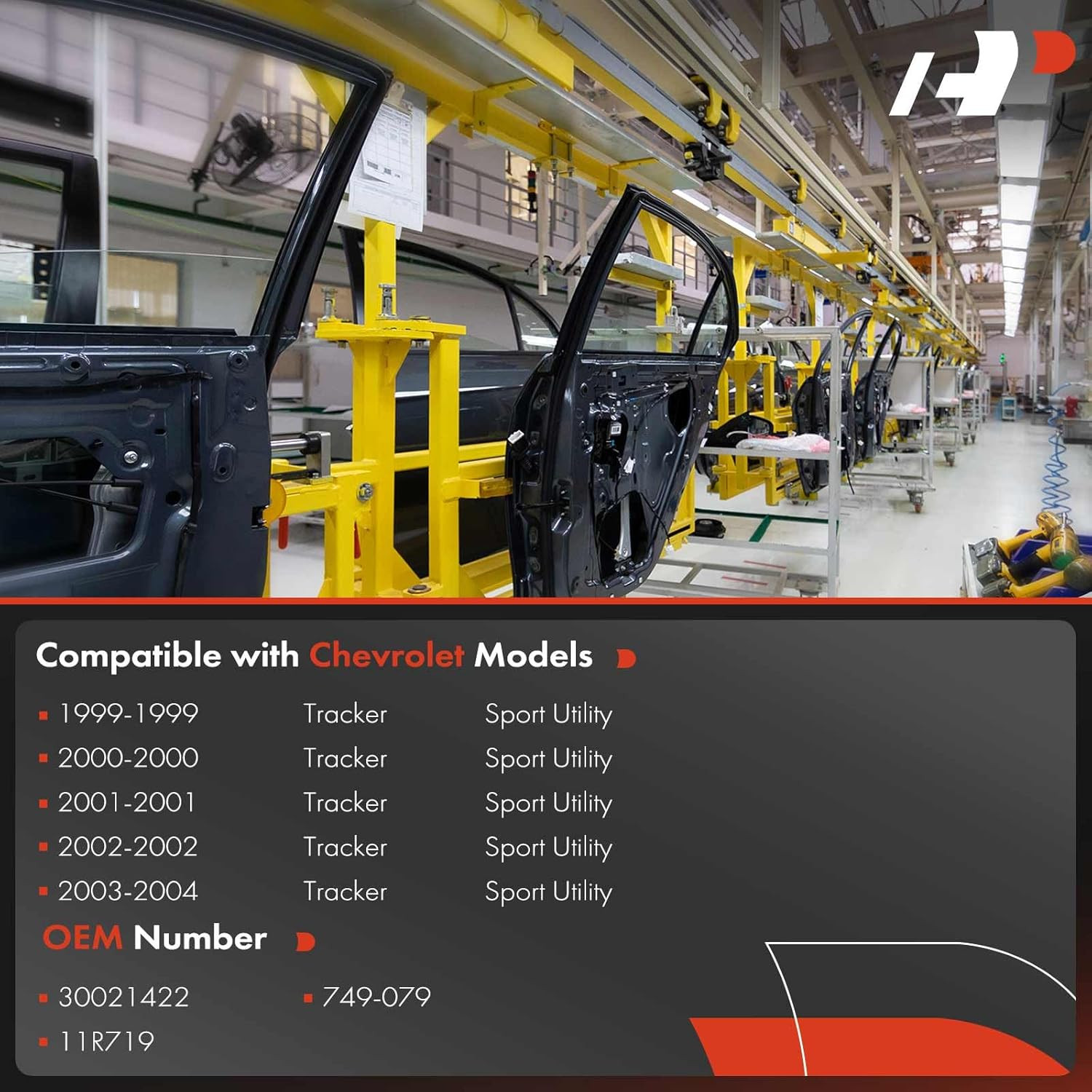 Manual Window Regulator without Motor Compatible with Chevrolet Tracker 1999-200