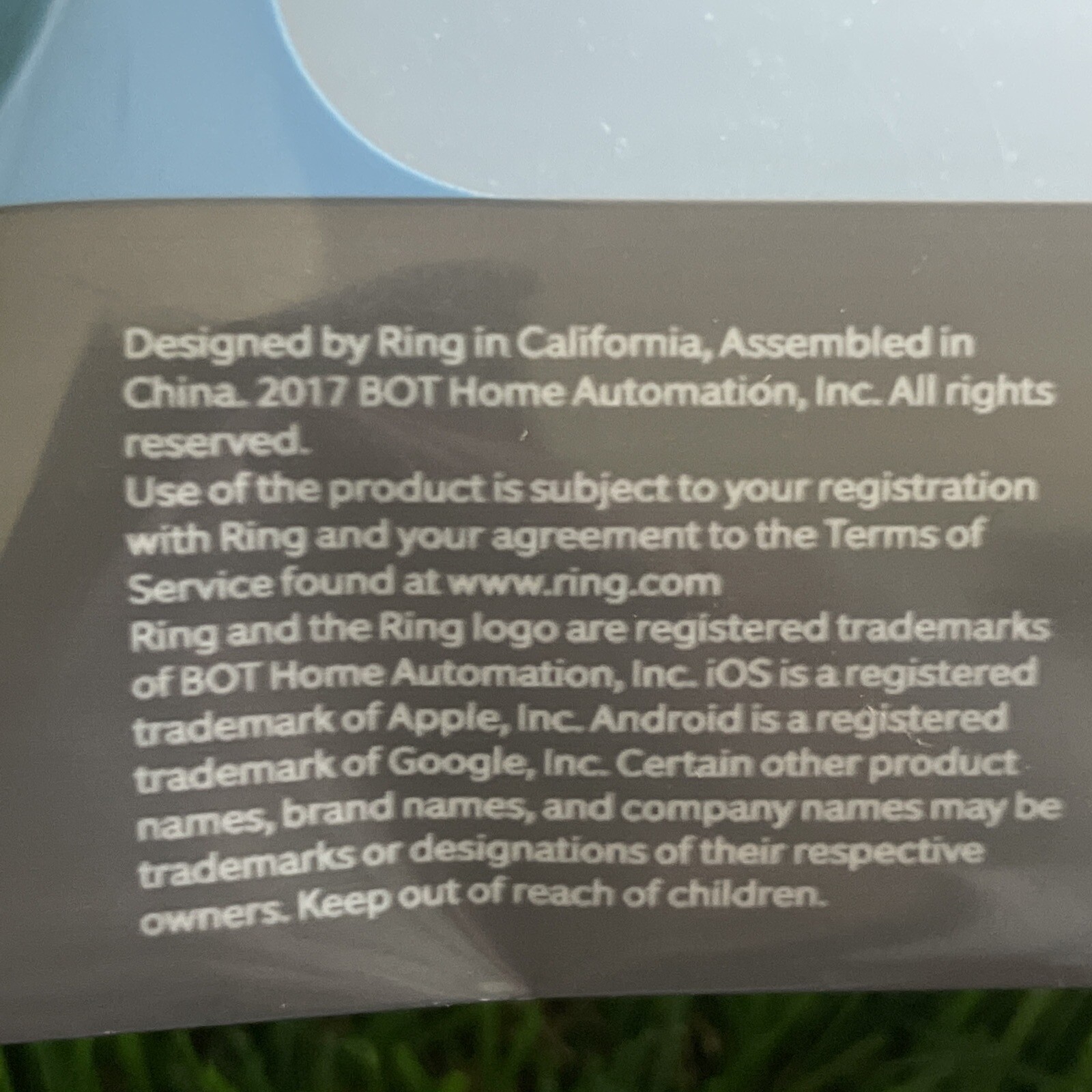 New Sealed Ring RB Spotlight Battery Mounting Pack White Genuine