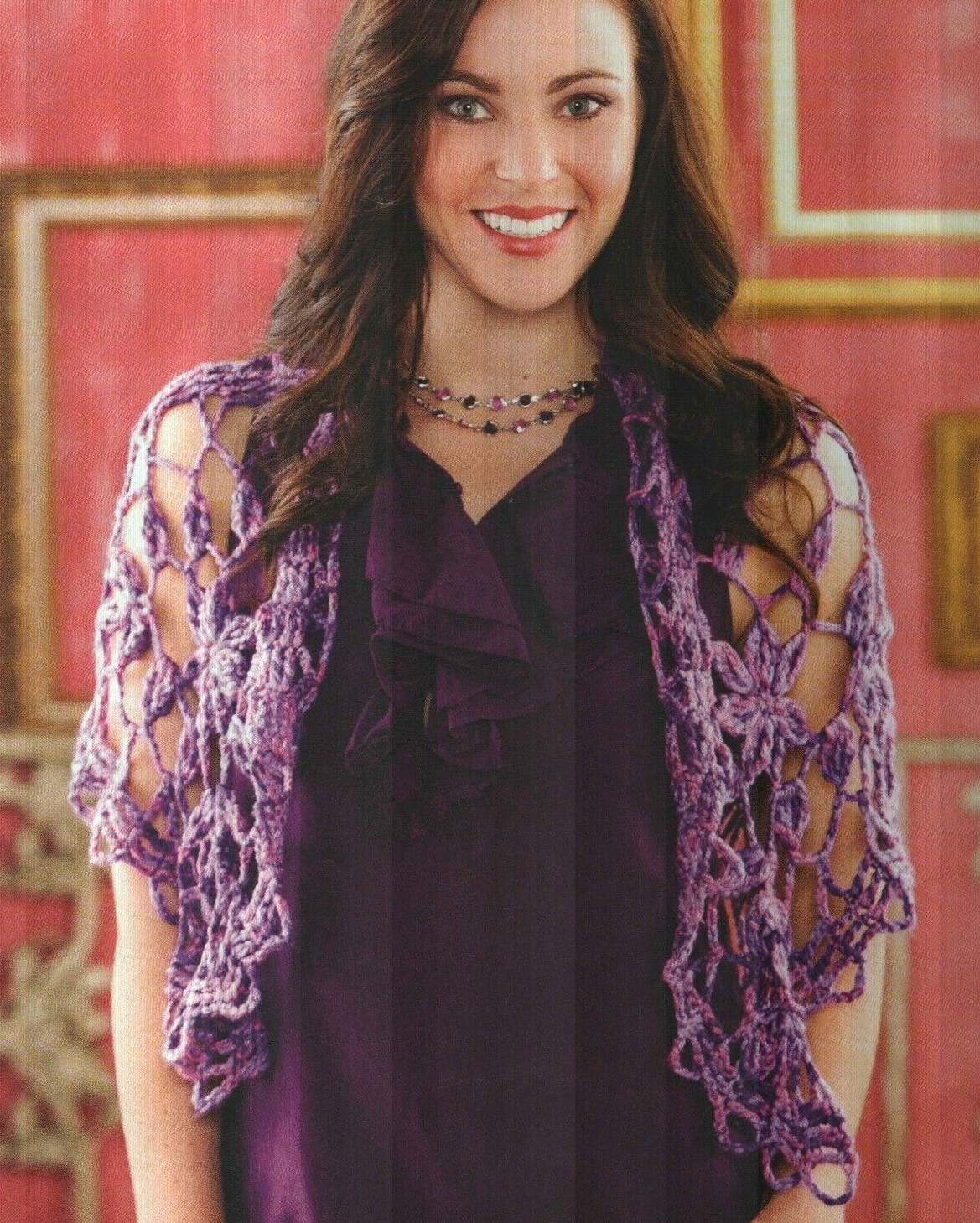 Jolene Shawl Wrap Womens Crochet Pattern Instructions