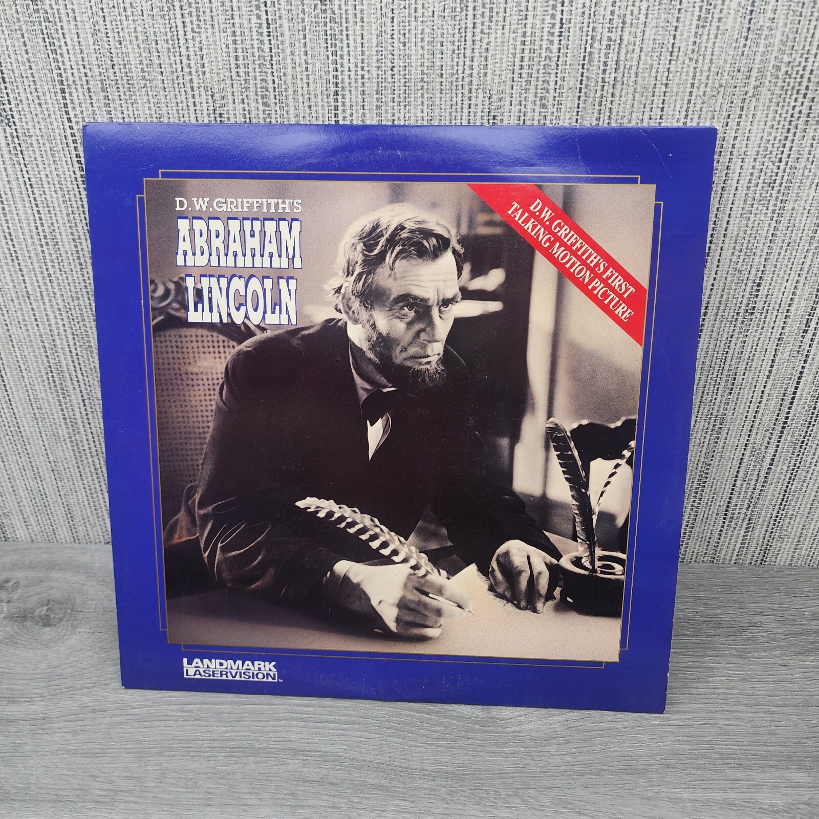 ABRAHAM LINCOLN Laserdisc LD VERY GOOD CONDITION VERY RARE D.W. GRIFFITH DIRECTS