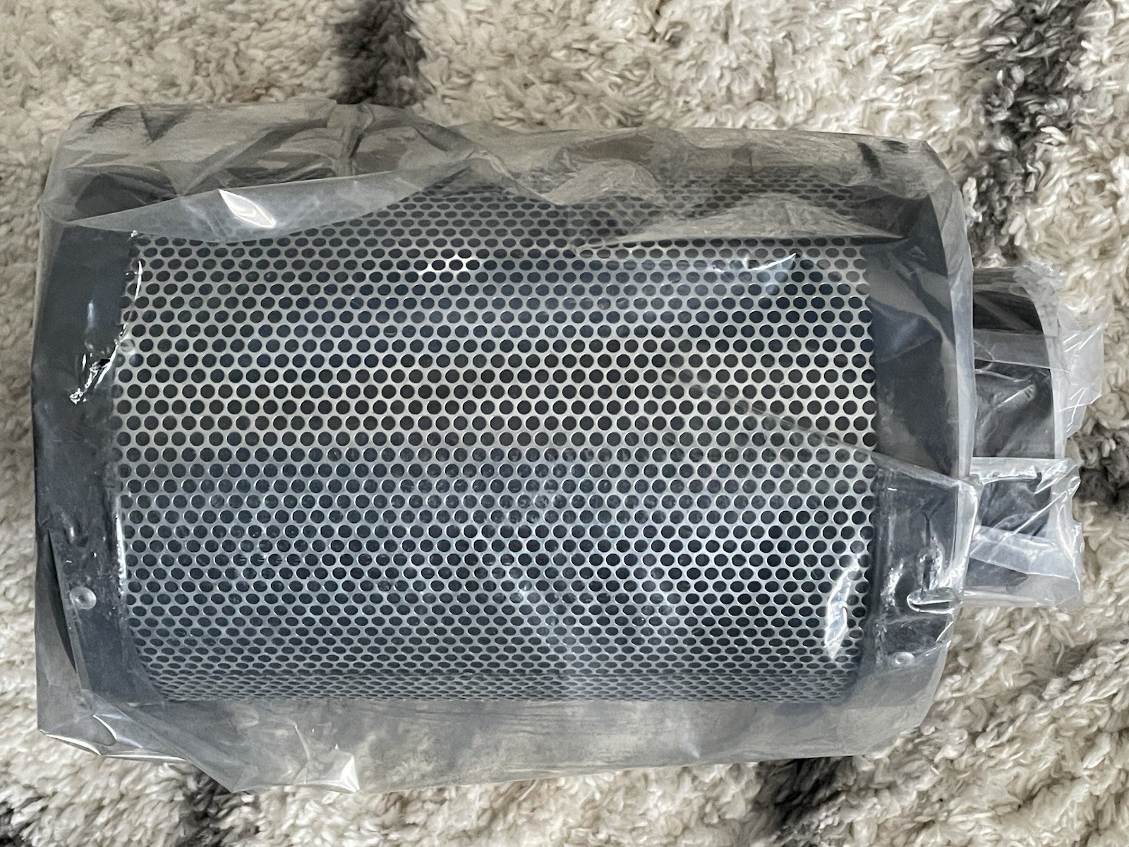 MELONFARM DGF4-001 4” Inline Duct Carbon Filter w/ 5 4” Hose Clamps - Charcoal