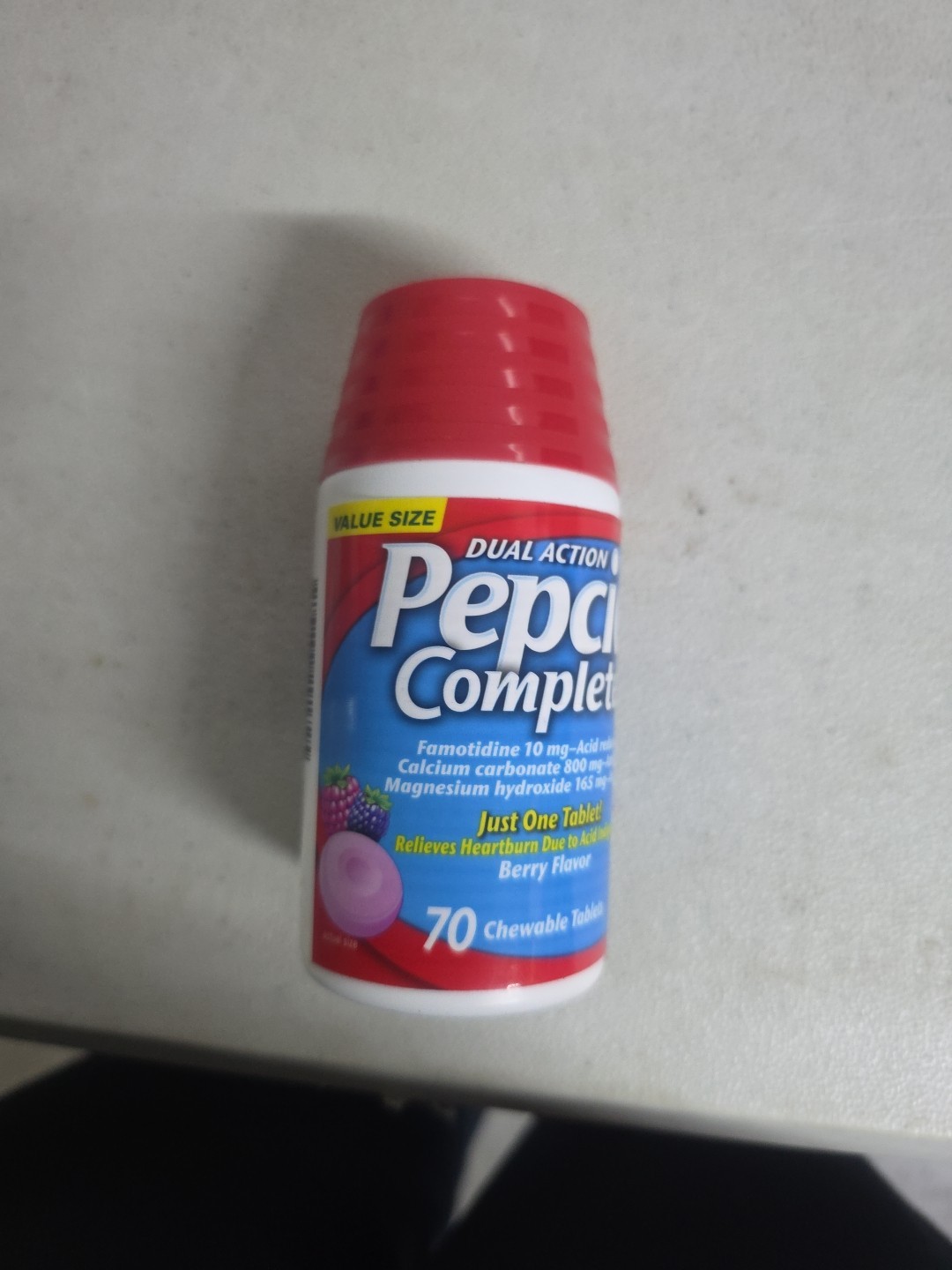 Pepcid 10mg Dual Action Complete BERRY 70 Chewable Tabs Ea 10/2028+