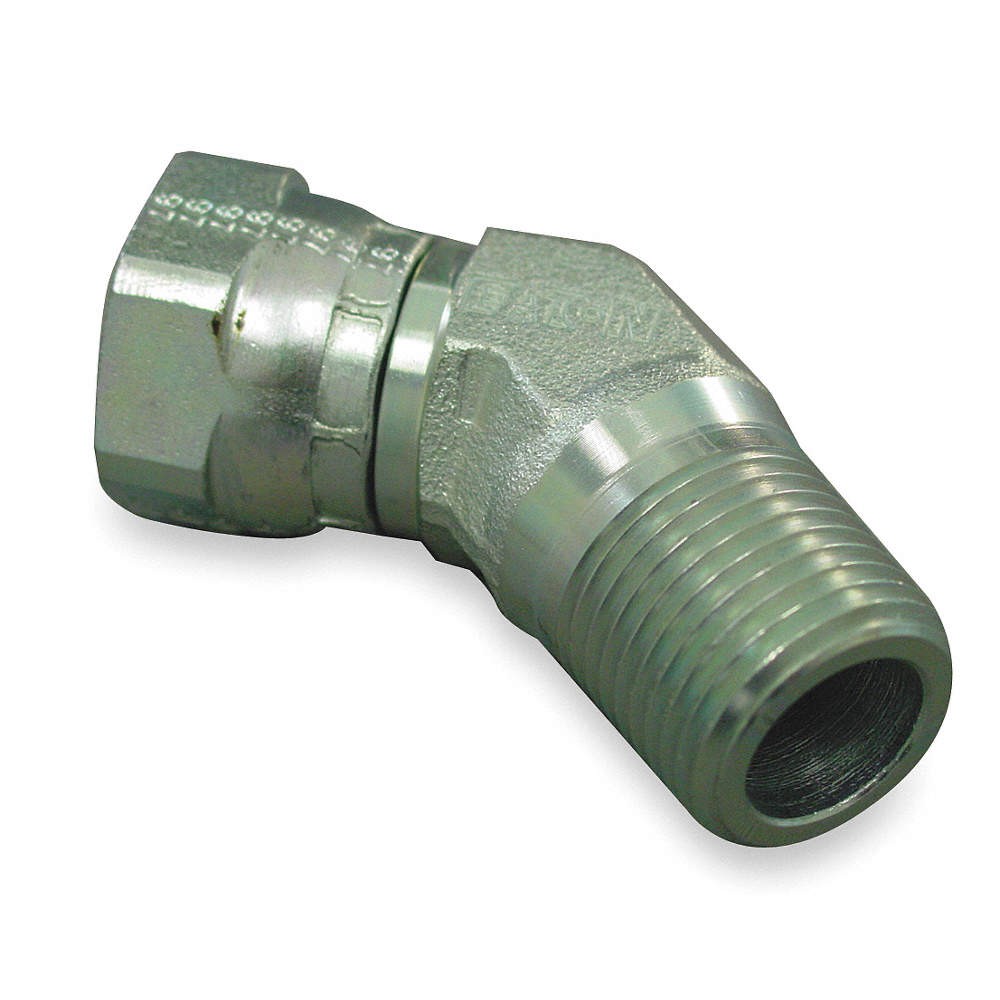 HANSEN 9355X4X4 Hose Adapter,1/4",NPSM,1/4",NPTF 20KG40