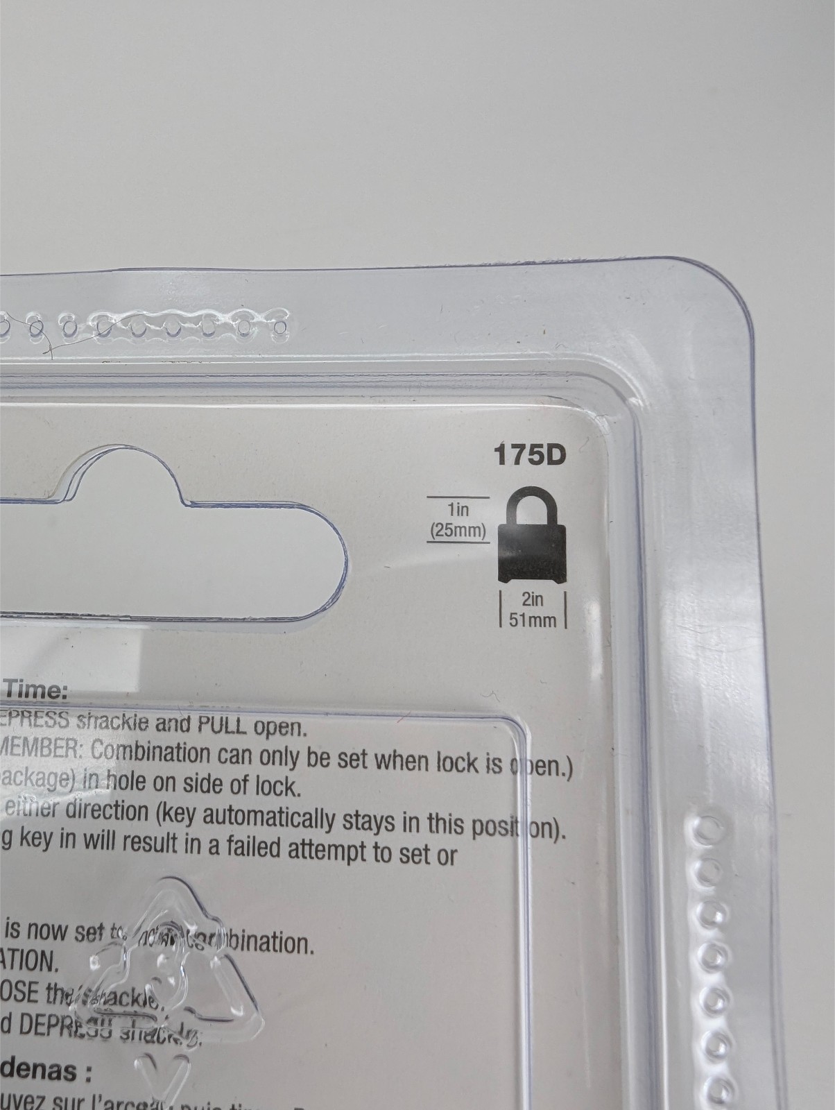 Master Lock 175D Combination Padlock