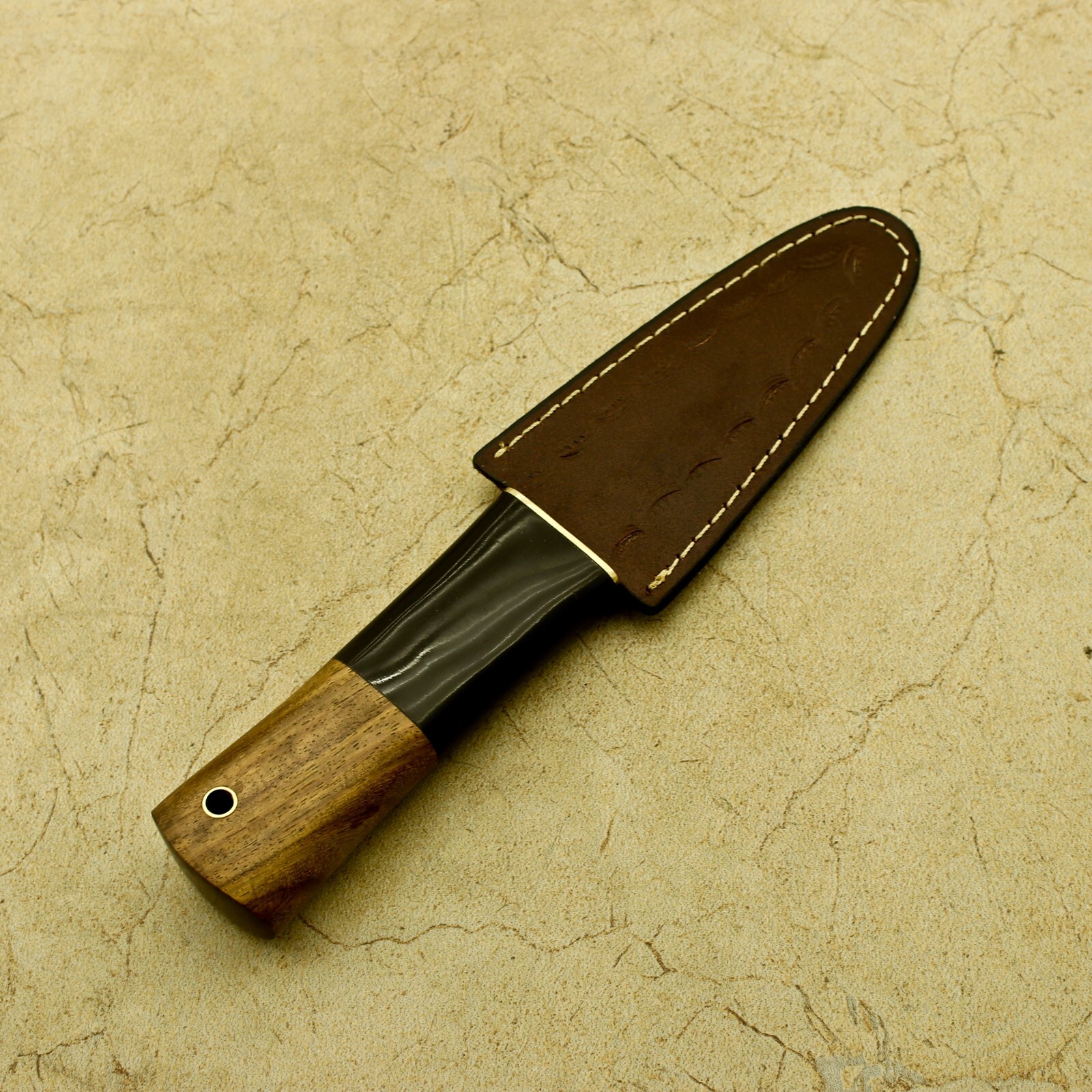 Celtic Scottish Dirk SGIAN DUBH DAGGER Bone Handle Knife.
