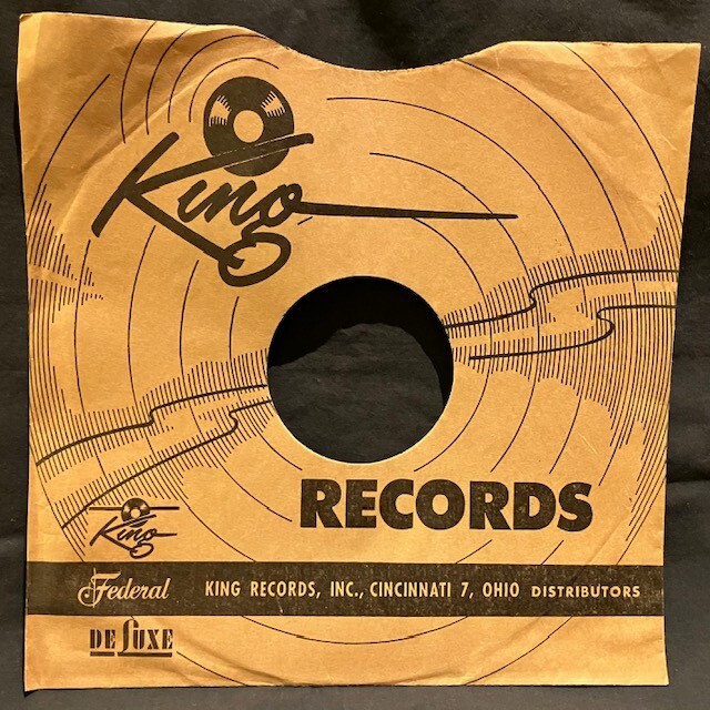 KING Records 10" sleeve - Folk, Popular and Blue & Rhythm series    NO RECORD