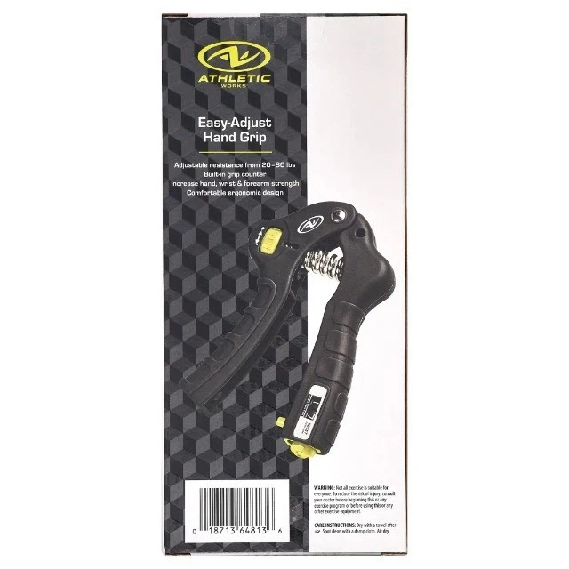 Athletic Works Adjustable Hand Grip Exerciser,Wrist and Forearm Strength