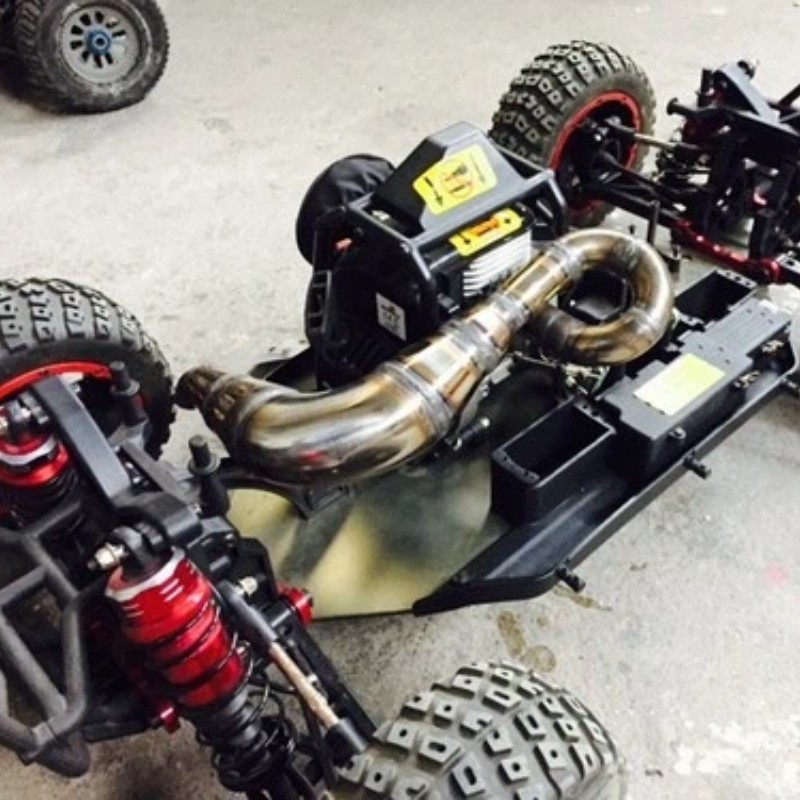 For 1/5 RC Losi Desert Buggy XL DBXL RCMK XCR RC Parts Steel Exhaust Pipe Tube