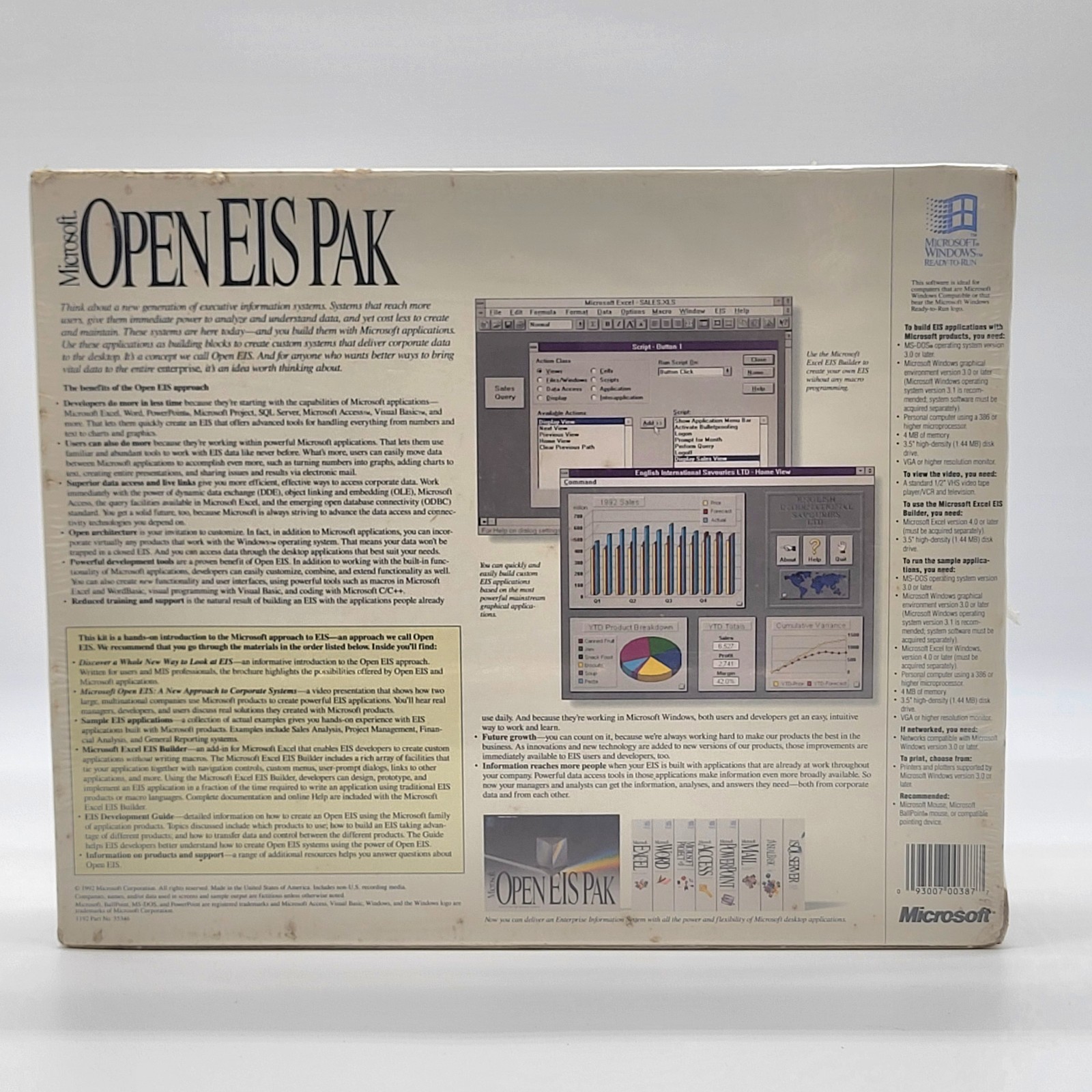 Factory Sealed Microsoft Open EIS 1.0 Enterprise Developer Kit MS-DOS Windows