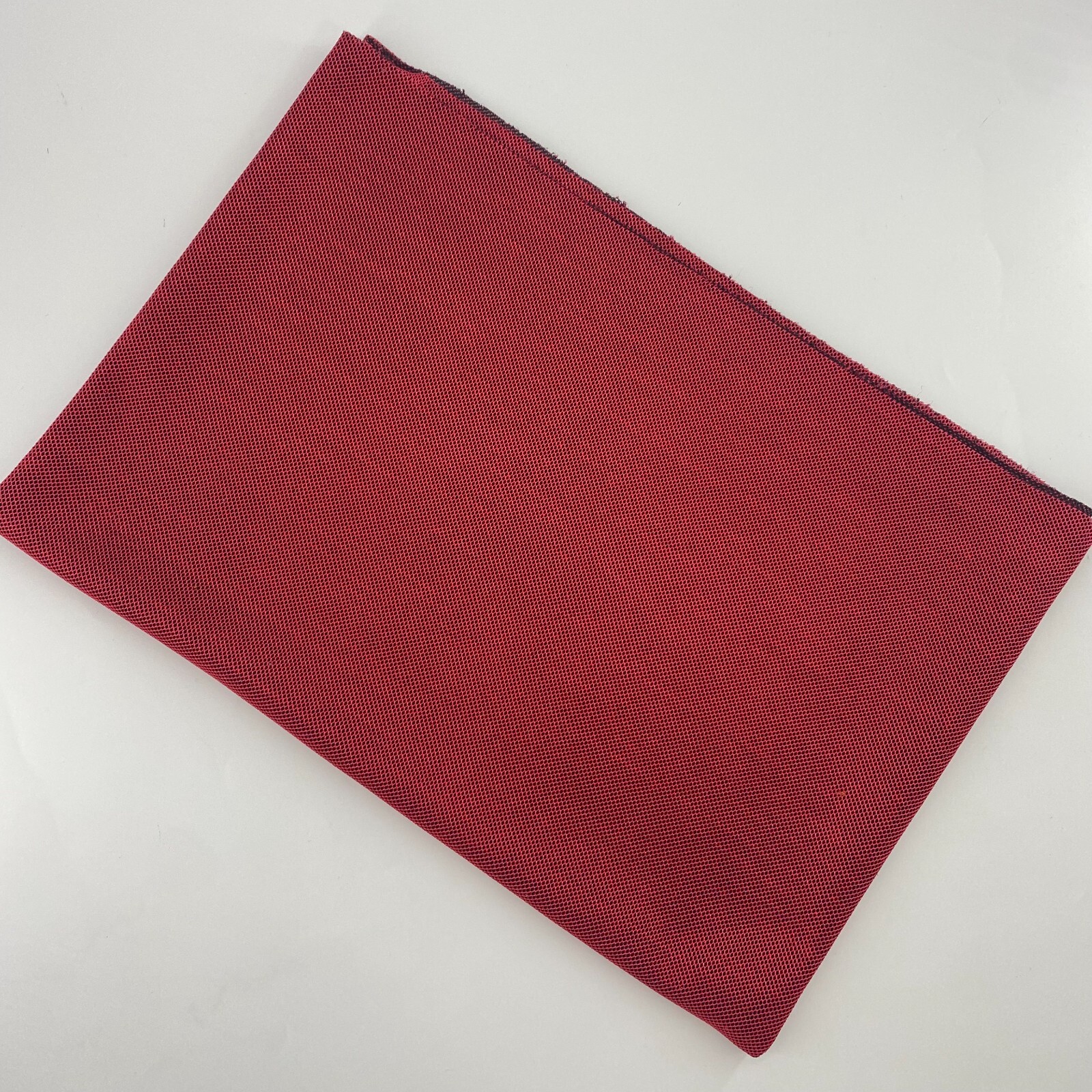 Vtg Red Acoustic Fabric Cloth For Speaker Stereo Grille 55 x 19in For Repair DIY