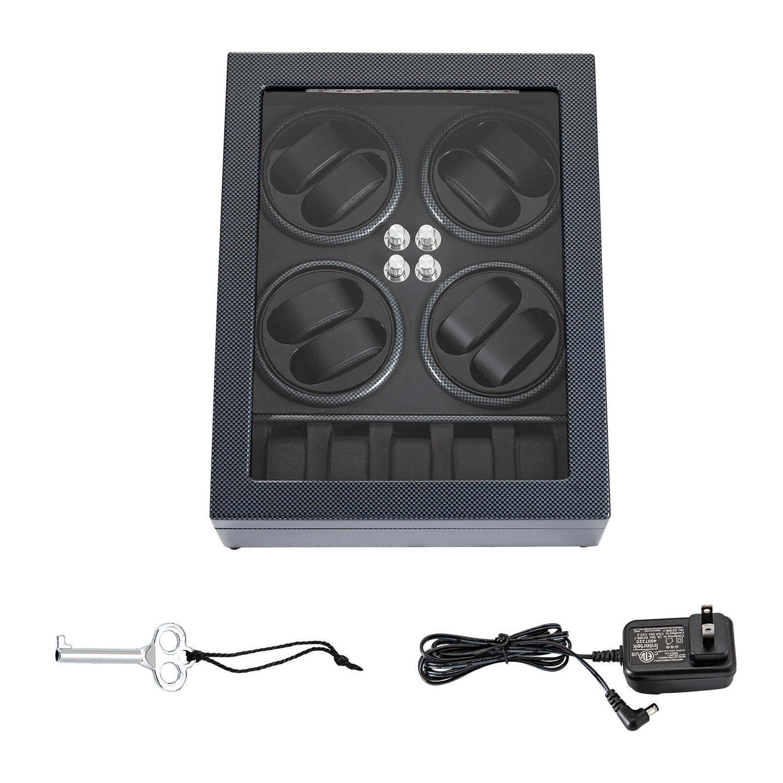 LED Light Automatic Watch Winder Box Display Storage Case 8+5 Watch Winder Box