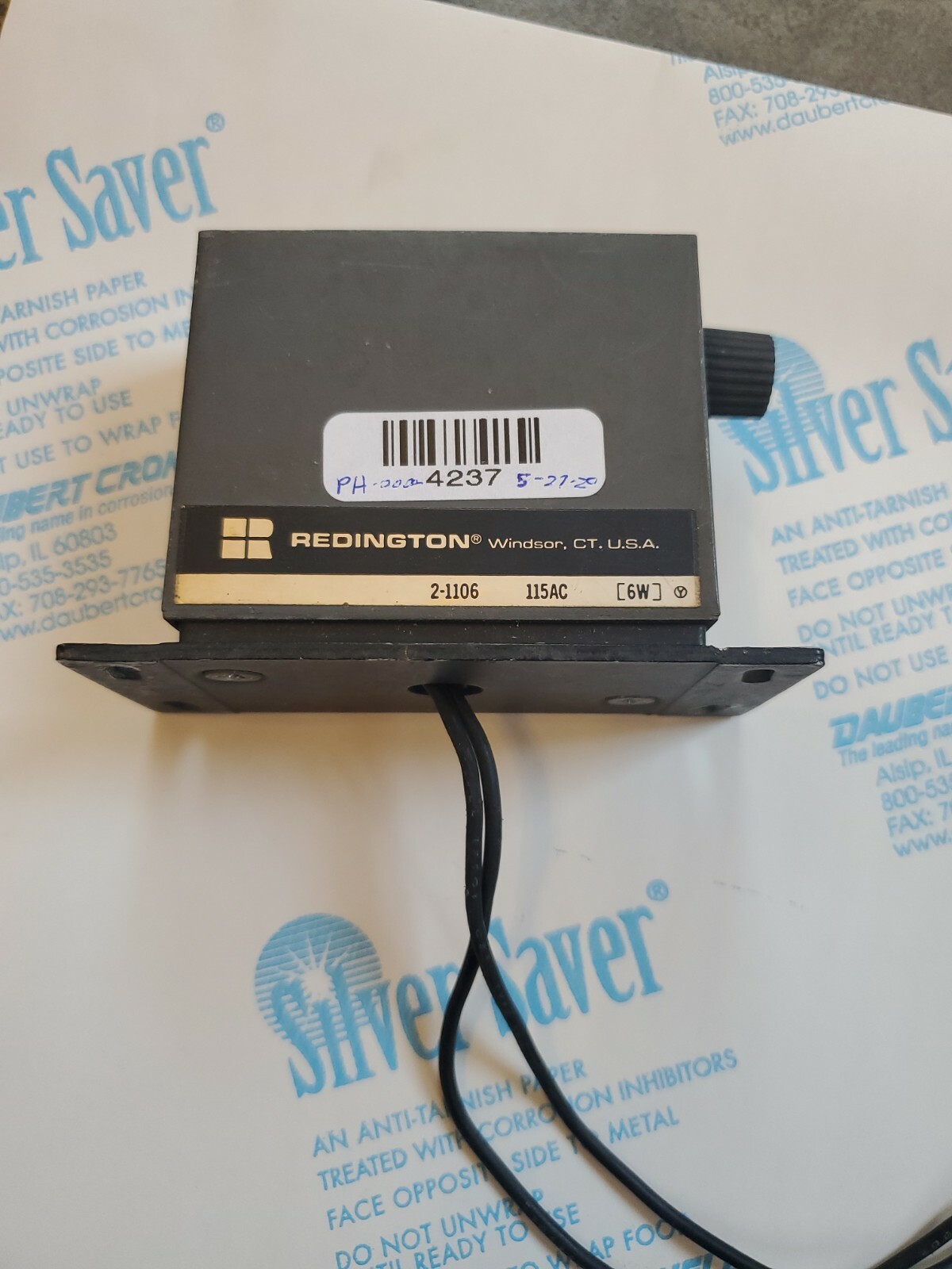 REDINGTON P2-1106 6 Digit Mechanical Counter -- 115VAC