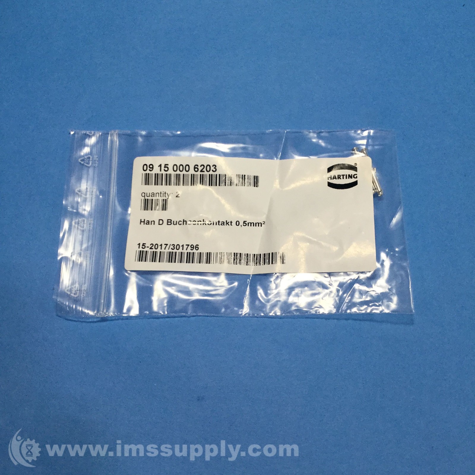 Harting 09 15 000 6203 Han D Crimp Contact FNOB