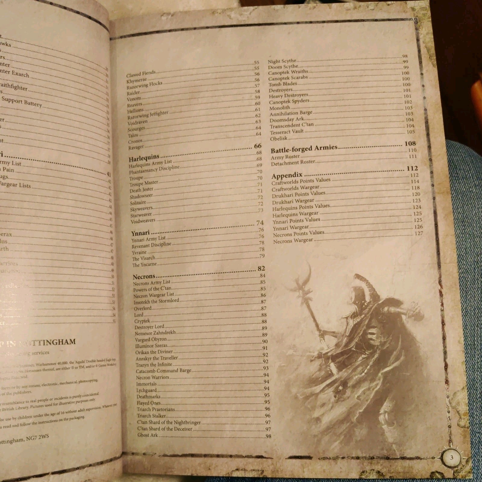 Warhammer 40k Index Xenos 1 2017 Good Condition