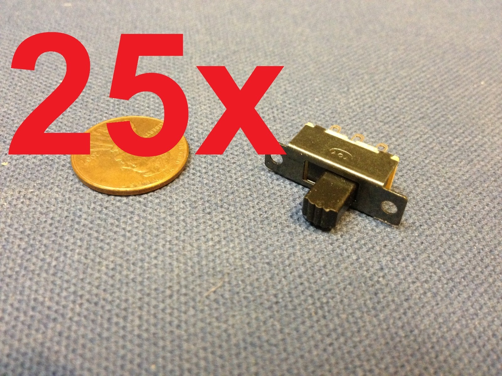 25x  Mini SPDT Slide Switch On-Off PCB 6P 2T 23.3*7.3MM pitch row 19MM toggle