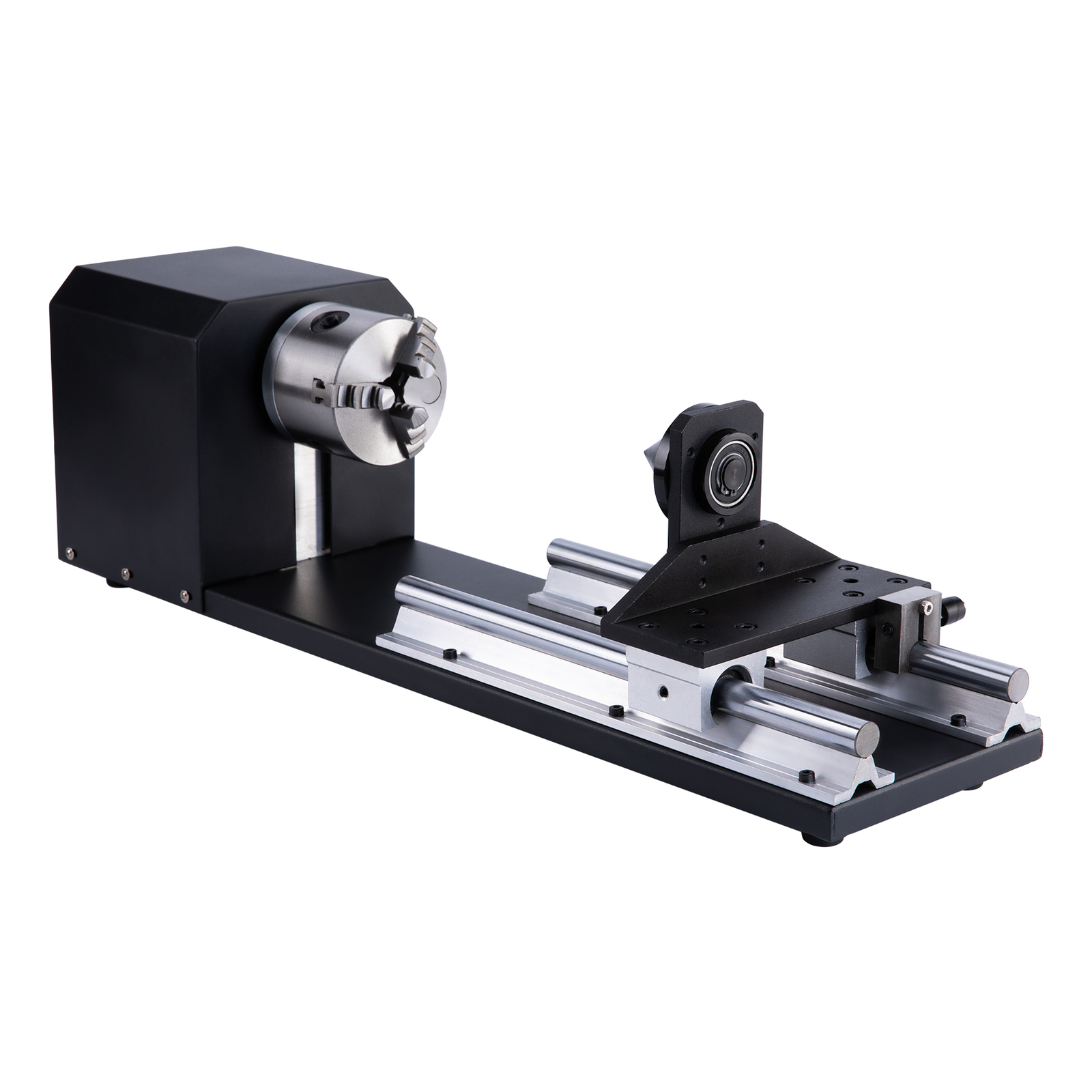 OMTech Rotary Axis w/ 3-Jaw for 50W 60W 80W 100W 130W CO2 Laser Engraver Cutter