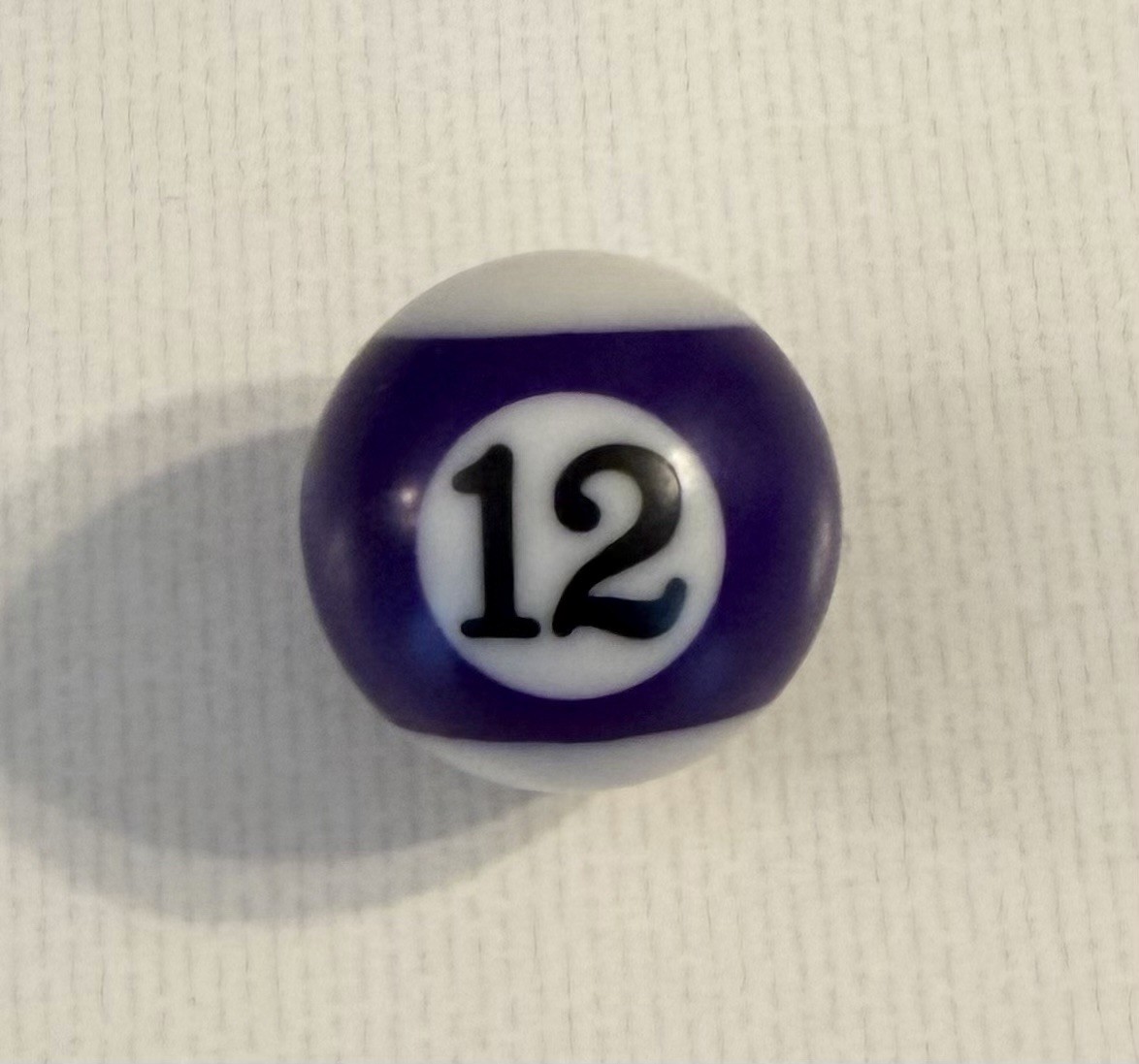 Miniature Pool Ball 1” One Inch 12 Purple Ball Mini Billiards Replacement
