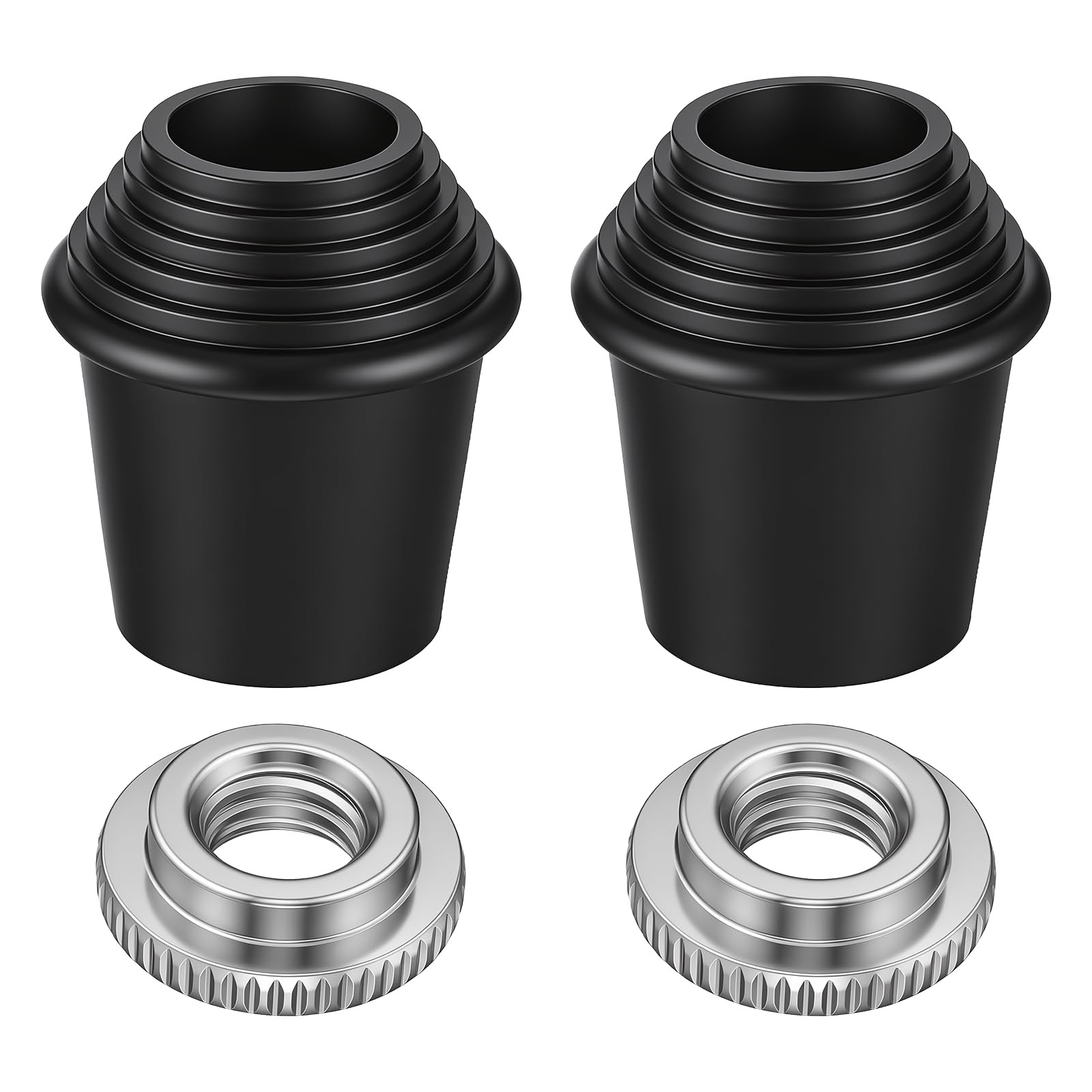 2 Packs Bass Drum Spur Rubber Feet, Floor Tom Drum Leg Tips Rubber Feet with ...