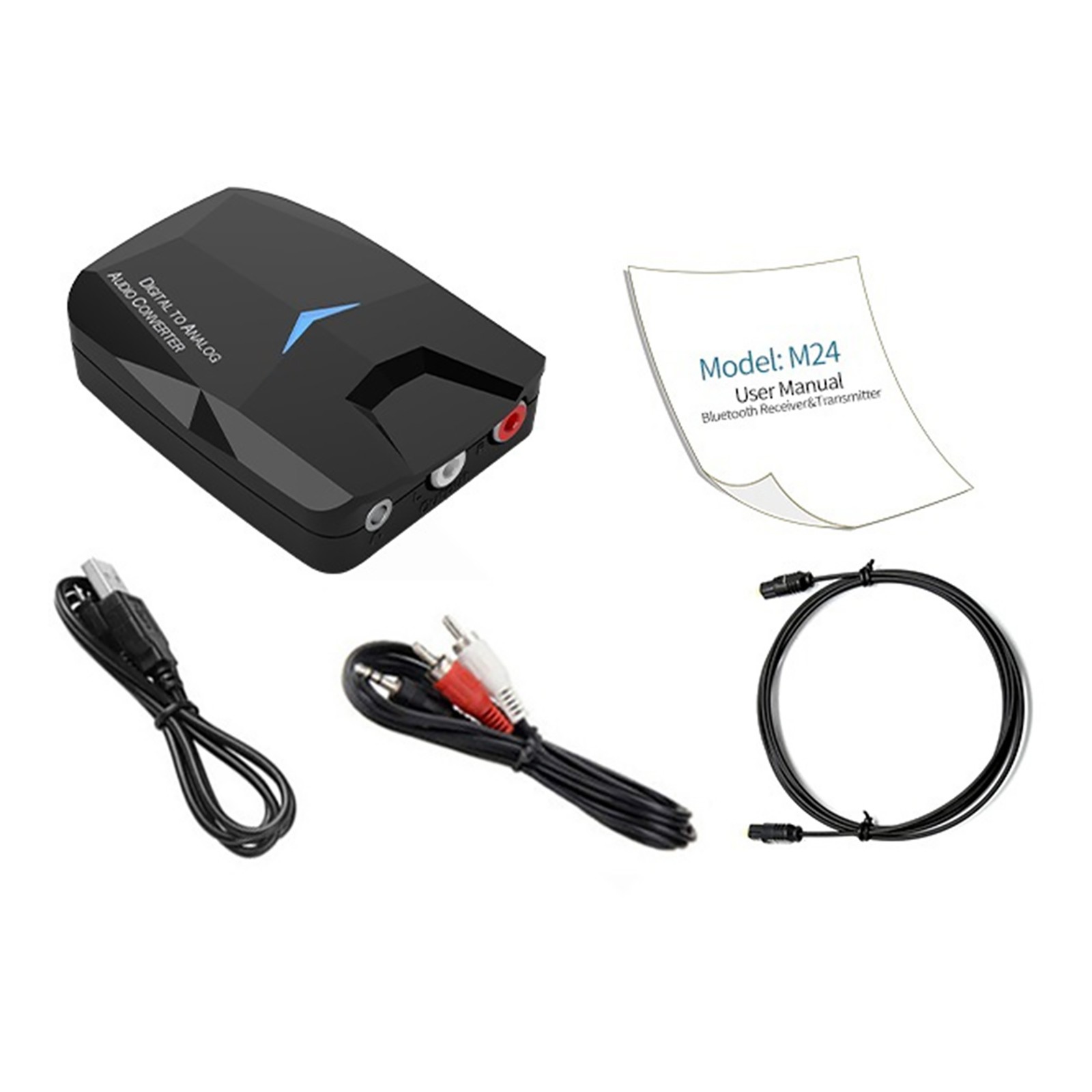 2 In 1 Bluetooth-Compatible Receiver Bluetooth Optical Coaxial Converter New
