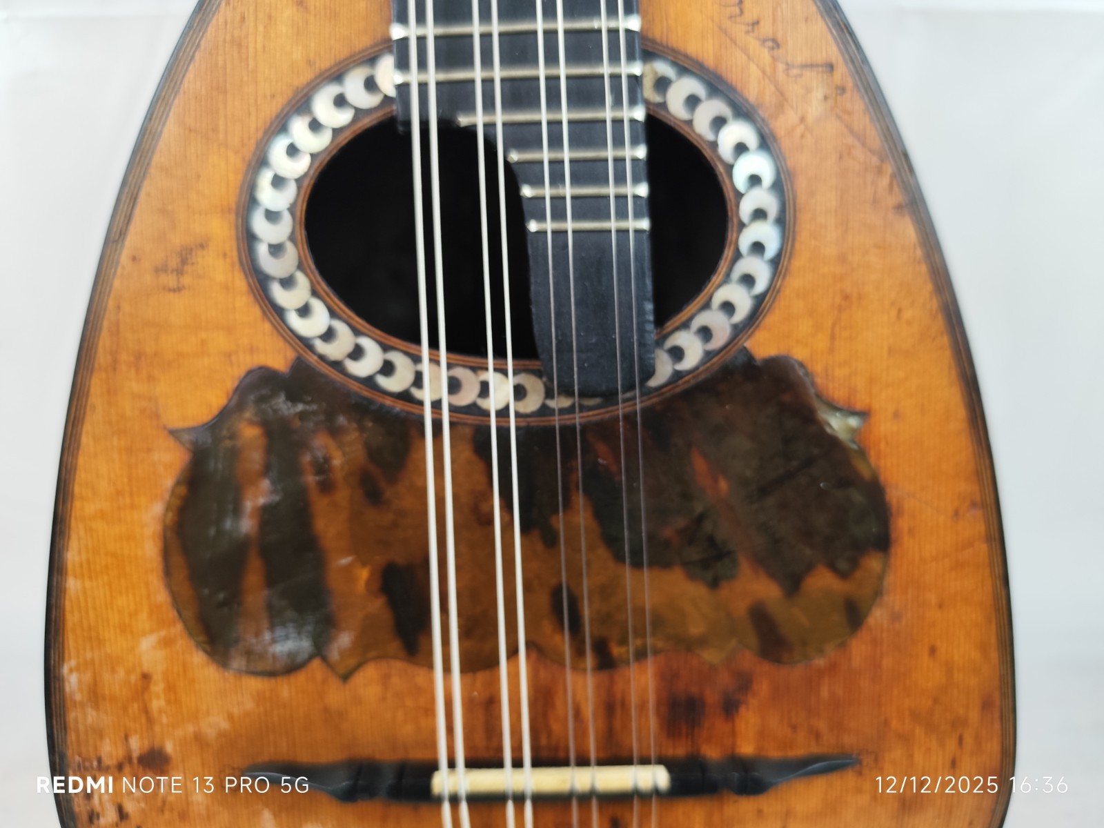 Very Rare Mandolin Signed Sarablo (JTL) 1911 France 4/4 曼陀林 만돌린マンドリン
