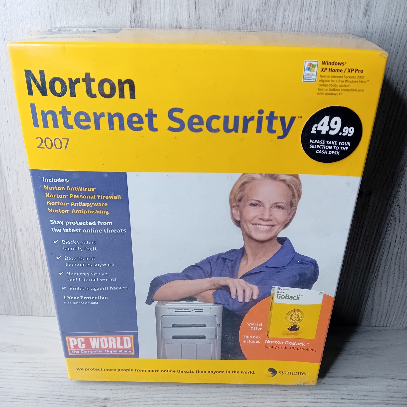 NORTON INTERNET SECURITY 2007 - NEW SEALED - V.RARE RETRO ANTIVIRUS