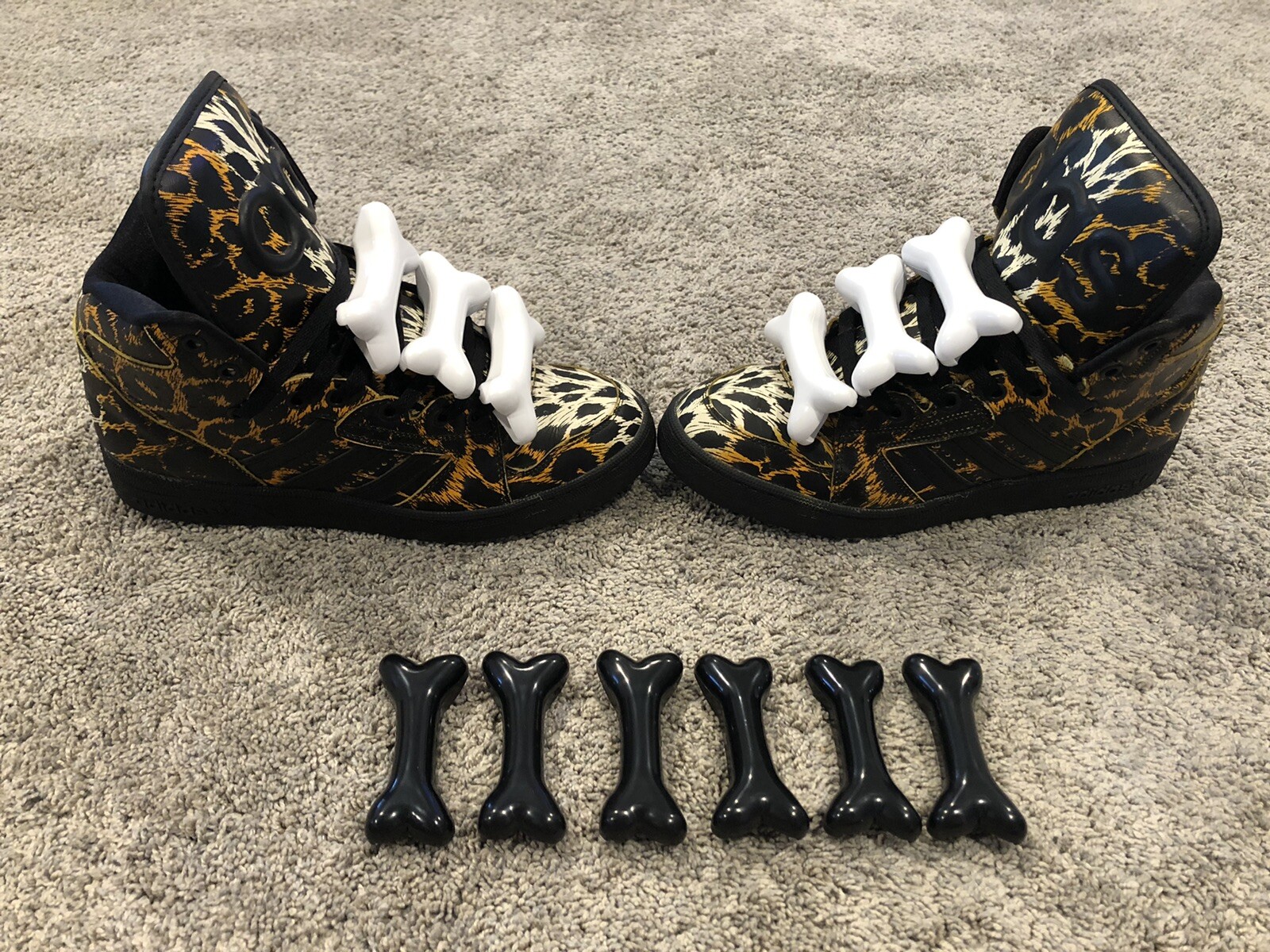 2 Sets! Adidas Jeremy Scott Bones, Fit all Sizes