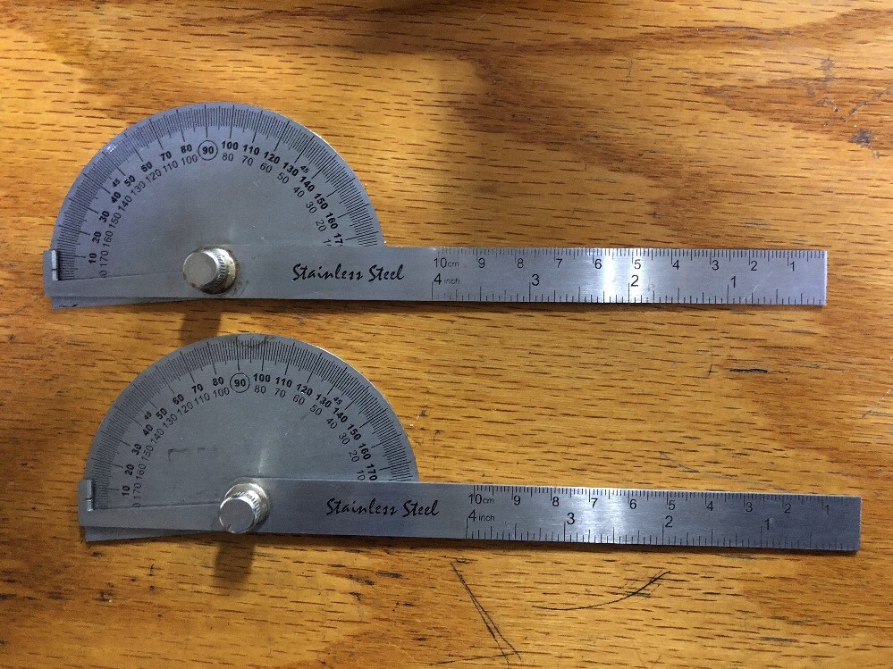SAE Stainless Steel Rotary Protractor Angle  Gauge
