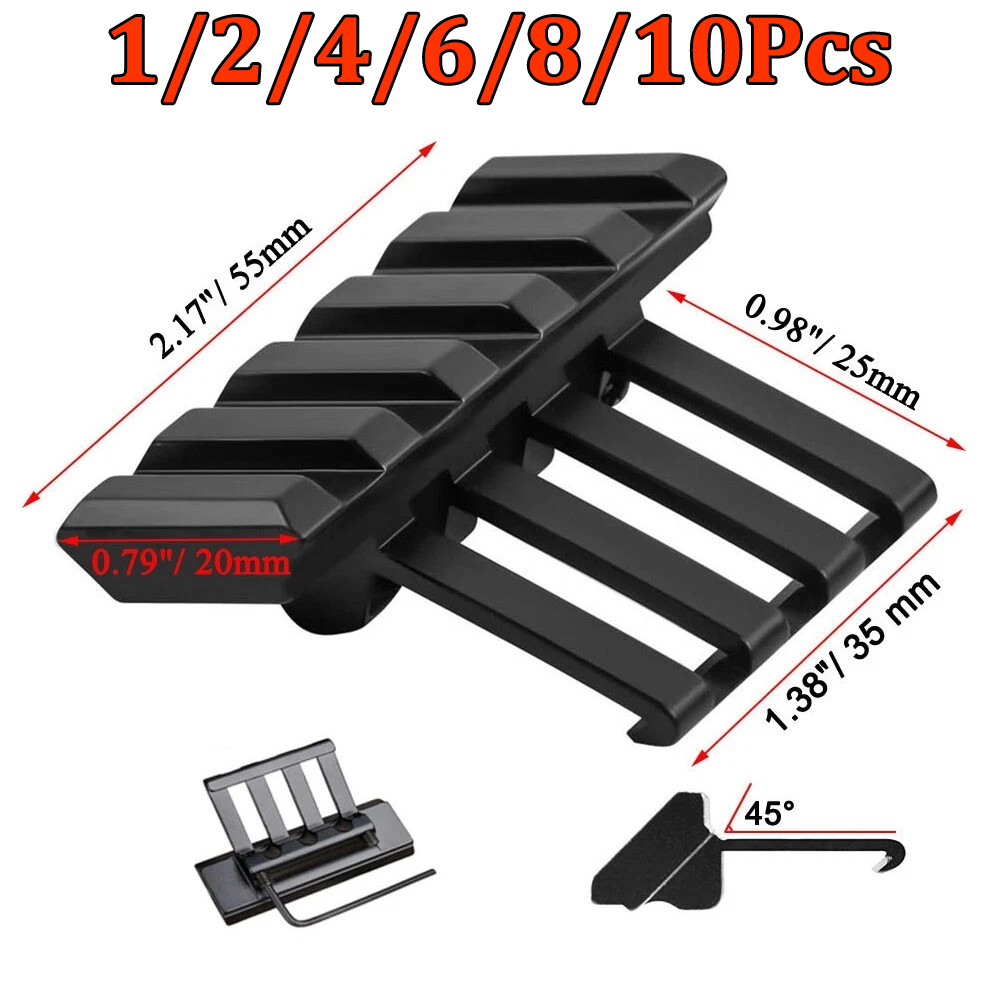 Aluminum Low Profile Tactical 45 Degree Offset Angle Mount 20mm Picatinny Rails