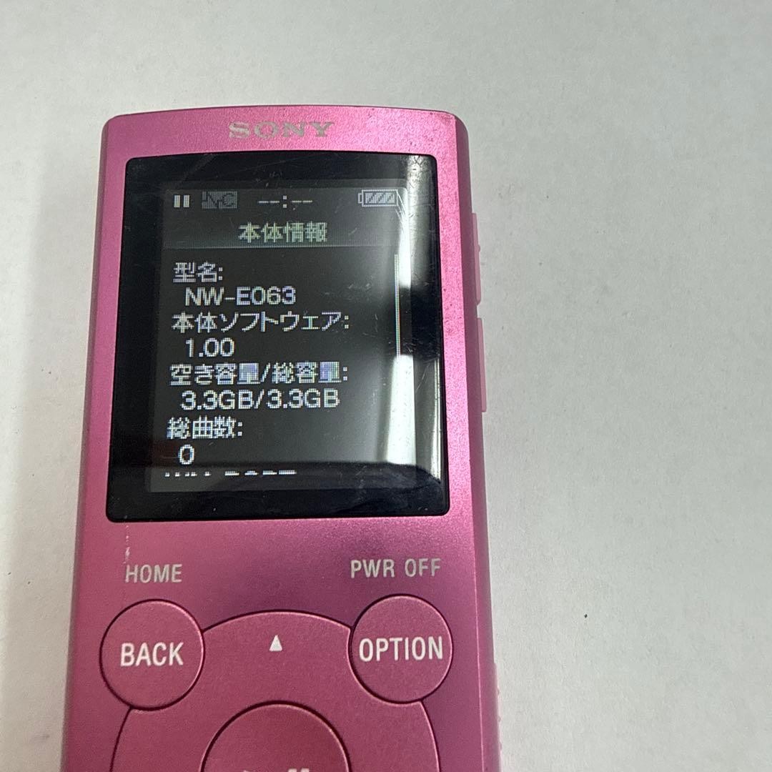 SONY Walkman NW-E063 Pink (Main Unit) 35