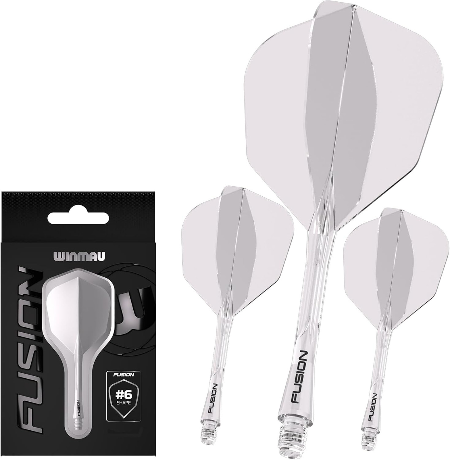 Dart Flights and Shafts Set Fusion No6 Integrated Flight and Shaft System
