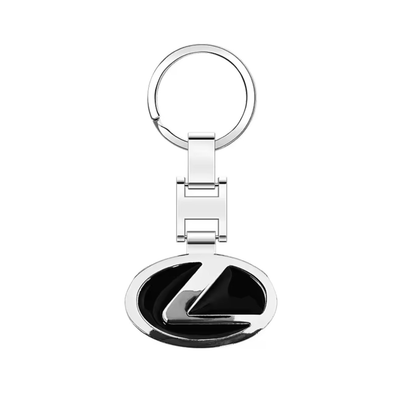Lexus Metal Logo Keychain Key Ring Car Key Holder Auto Accessory Black