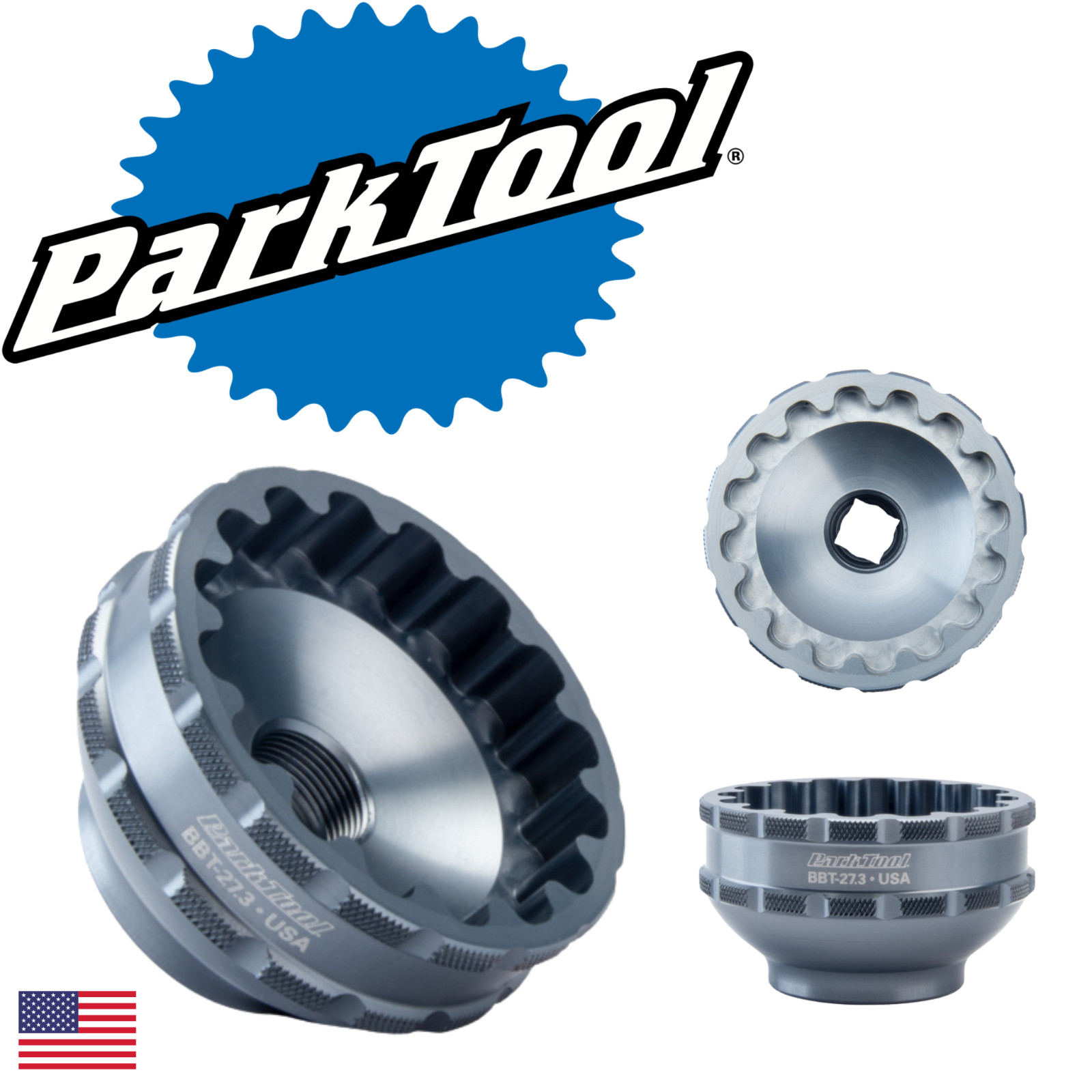 Park Tool BBT-27.3 Bottom Bracket Tool 16 Notch 49mm 3/8" drive Bike