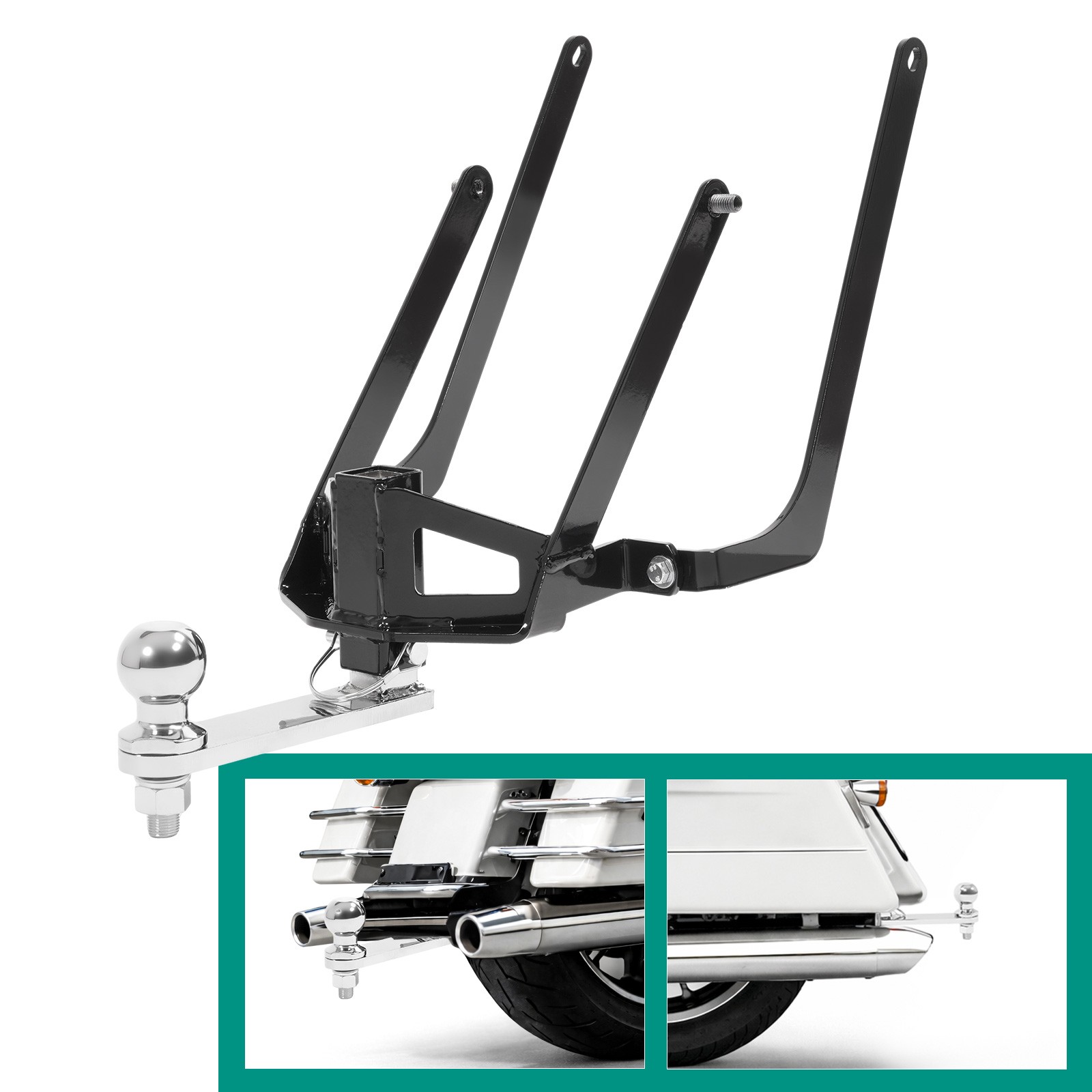 Hidden Trailer Hitch For Harley Davidson Electra Glide Road King Model 2014-2024