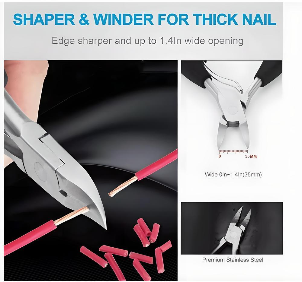 Heavy Duty Nail Scissors for Thick Ingrown Toenails - Precision Clipper Tool