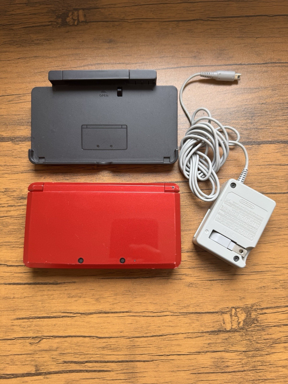 ☆1 Nintendo 3DS Metallic Red Good TESTED 290g
